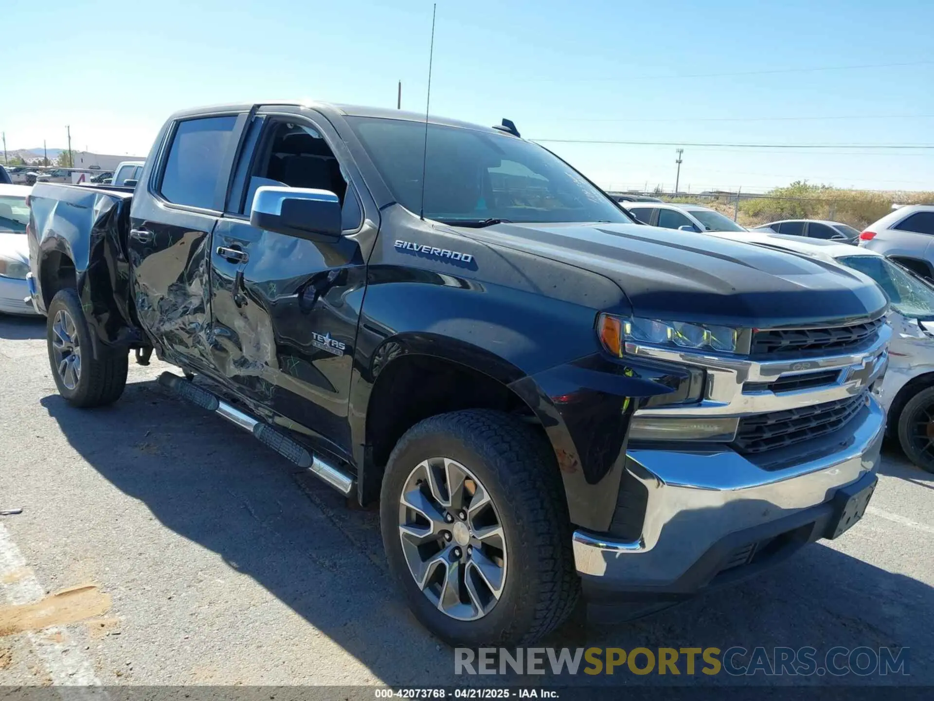 1 Photograph of a damaged car 1GCPWCED3KZ114986 CHEVROLET SILVERADO 1500 2019