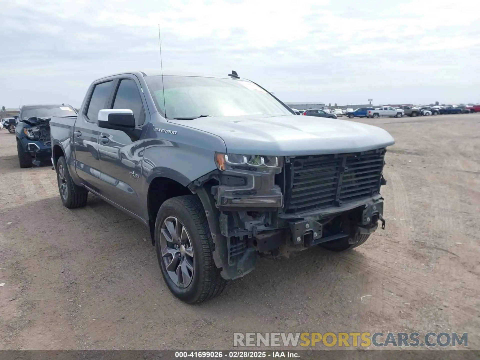1 Photograph of a damaged car 1GCPWCED6KZ135346 CHEVROLET SILVERADO 1500 2019