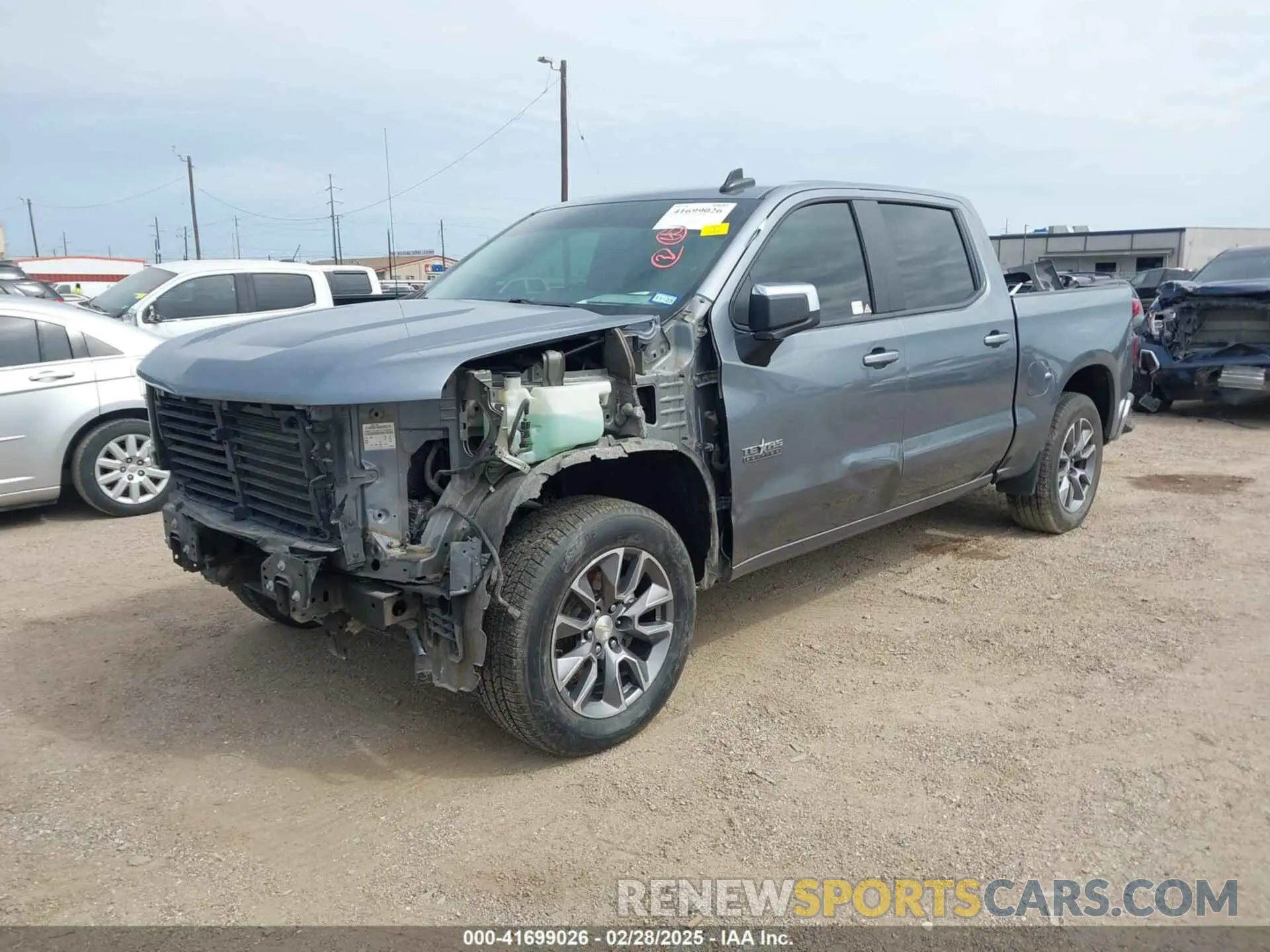 2 Photograph of a damaged car 1GCPWCED6KZ135346 CHEVROLET SILVERADO 1500 2019