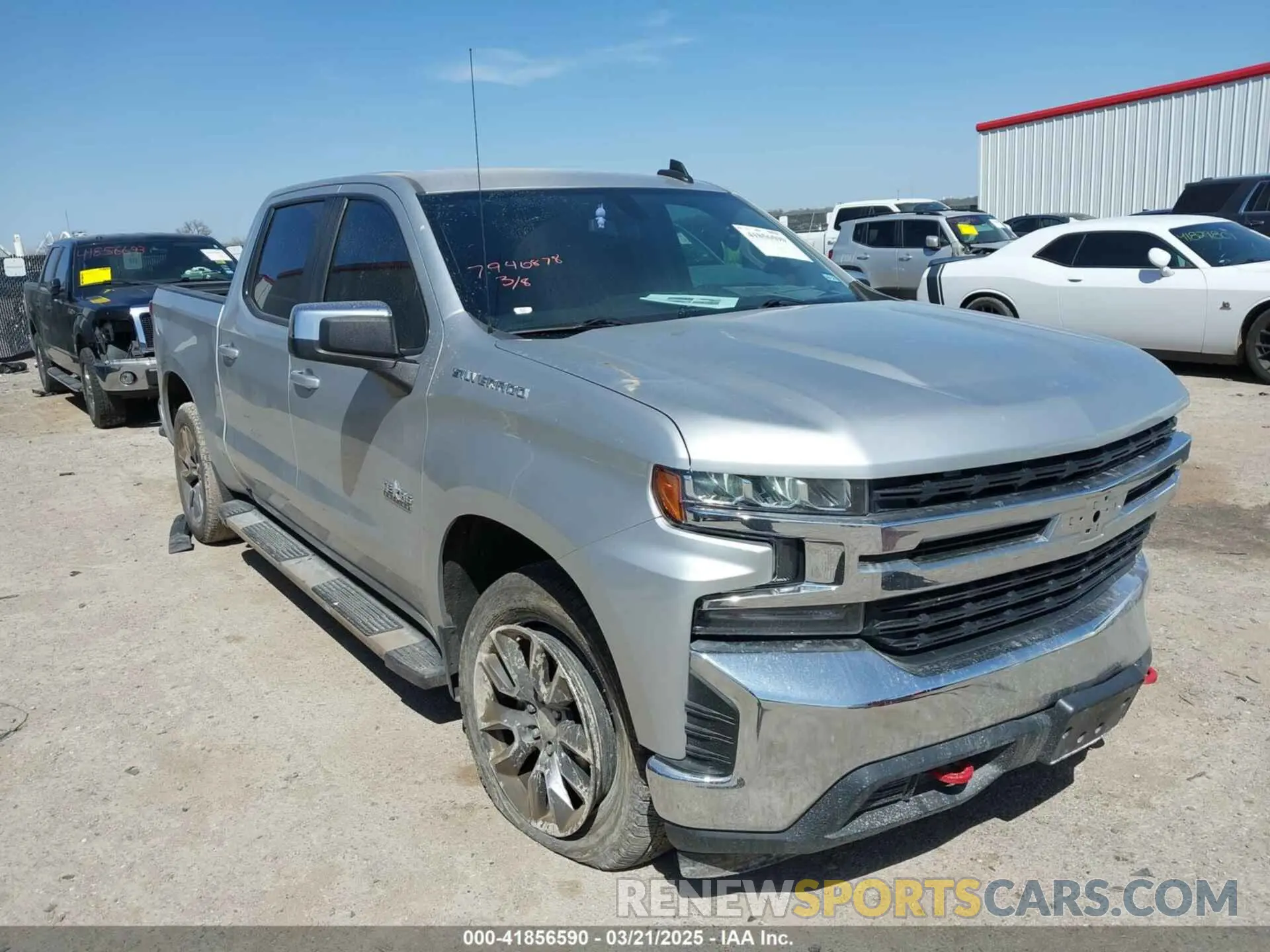 1 Photograph of a damaged car 1GCPWCED7KZ408682 CHEVROLET SILVERADO 1500 2019