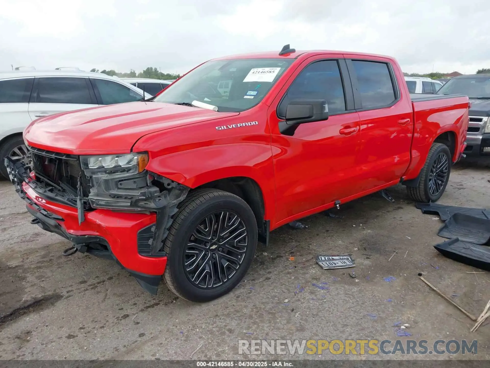 2 Photograph of a damaged car 1GCPWDED1KZ114698 CHEVROLET SILVERADO 1500 2019