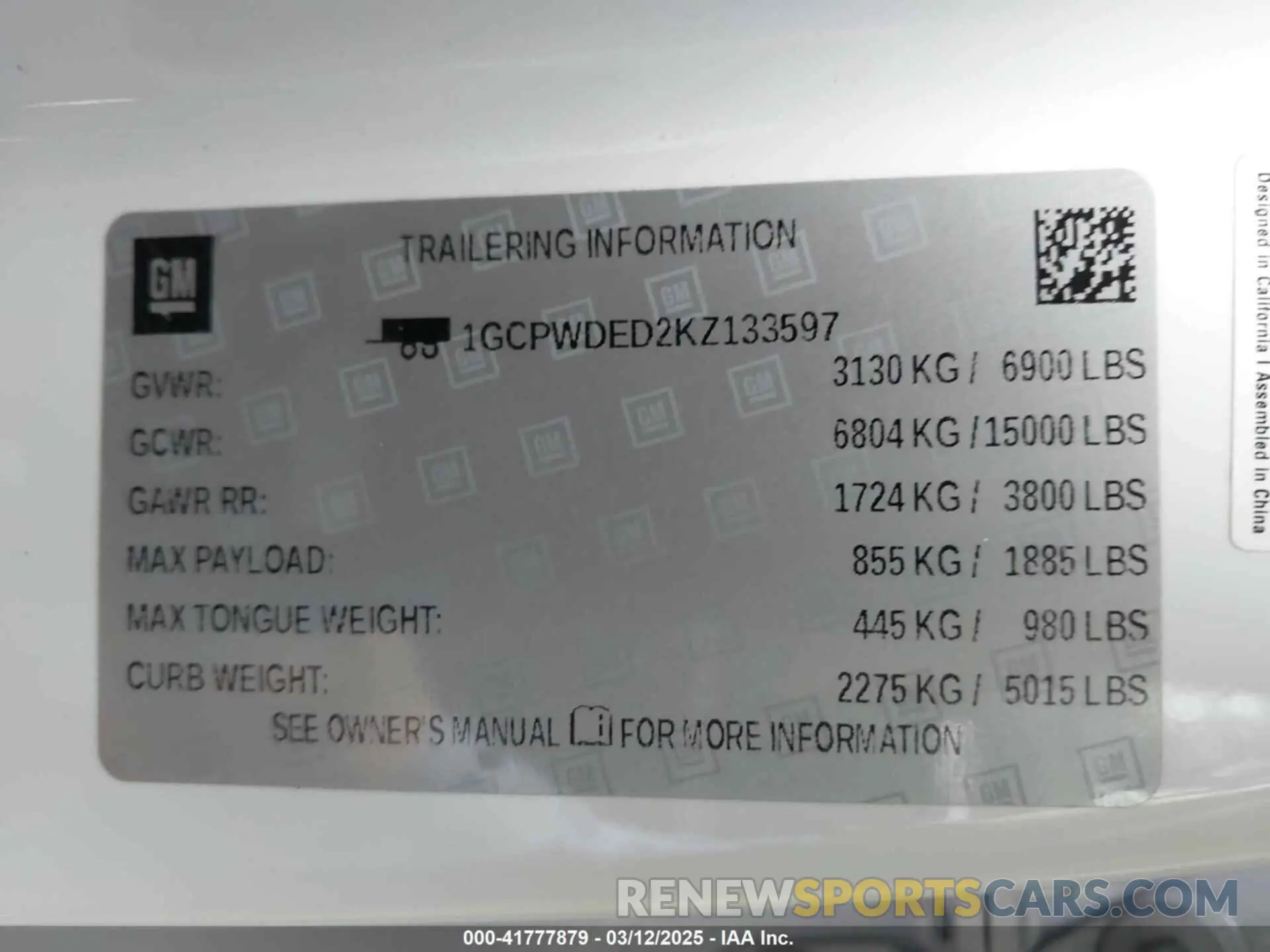 9 Photograph of a damaged car 1GCPWDED2KZ133597 CHEVROLET SILVERADO 1500 2019