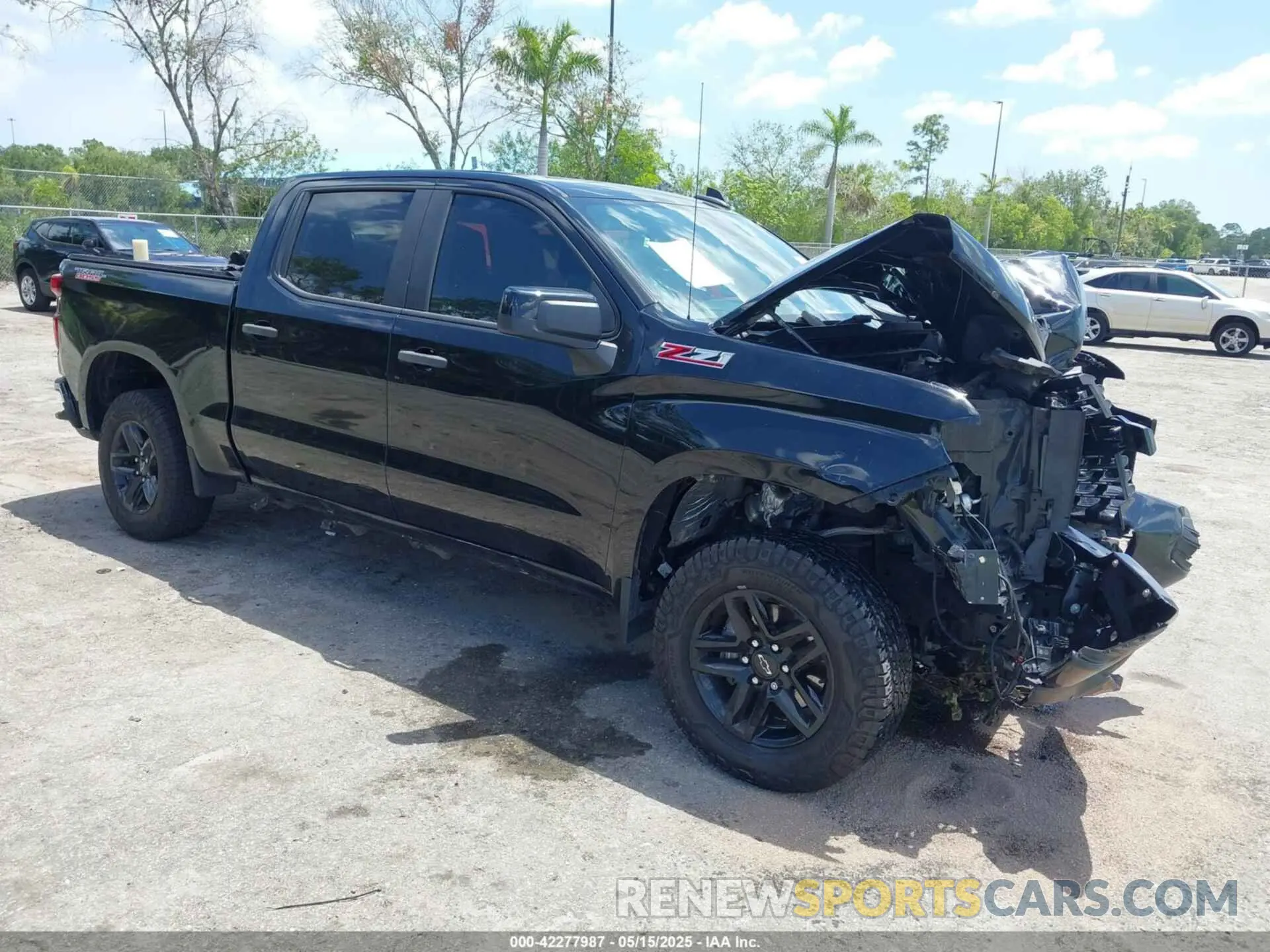 1 Photograph of a damaged car 1GCPYCEF0KZ386617 CHEVROLET SILVERADO 1500 2019