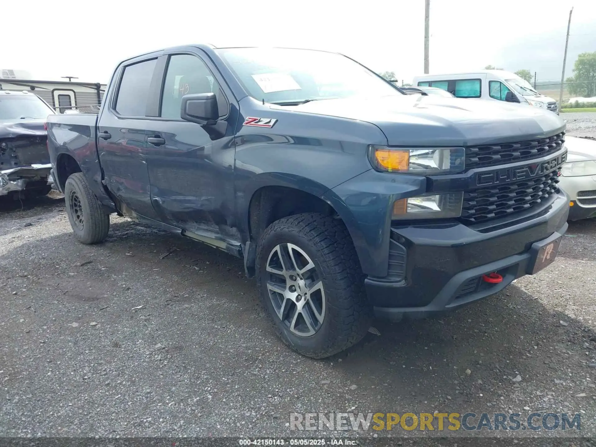 1 Photograph of a damaged car 1GCPYCEF7KZ373217 CHEVROLET SILVERADO 1500 2019