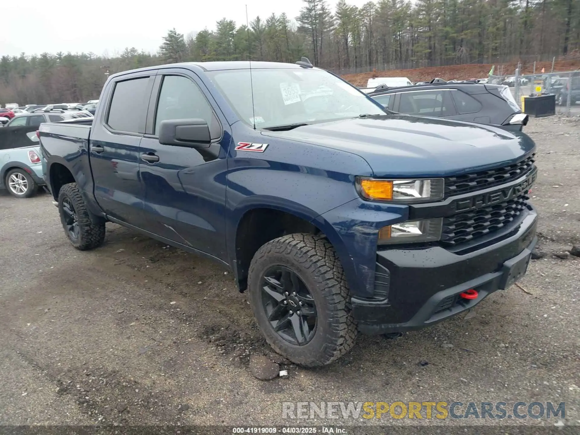 1 Photograph of a damaged car 1GCPYCEH6KZ400716 CHEVROLET SILVERADO 1500 2019