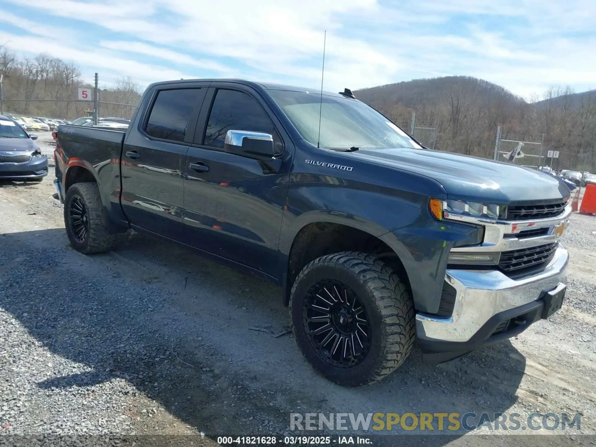 1 Photograph of a damaged car 1GCPYDEKXKZ394243 CHEVROLET SILVERADO 1500 2019