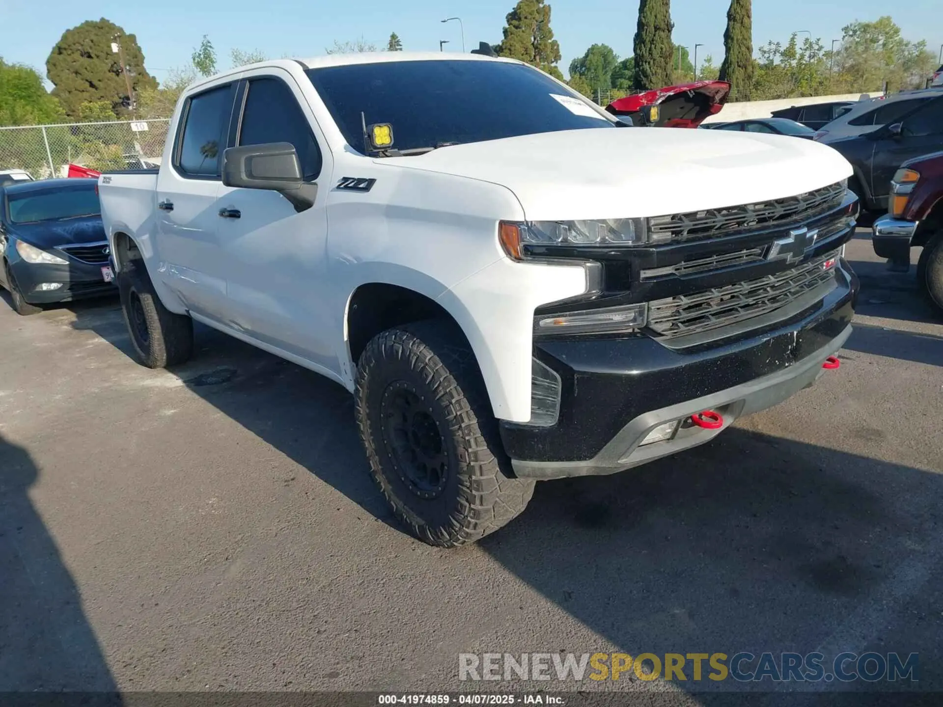 1 Photograph of a damaged car 1GCPYFED9KZ291439 CHEVROLET SILVERADO 1500 2019