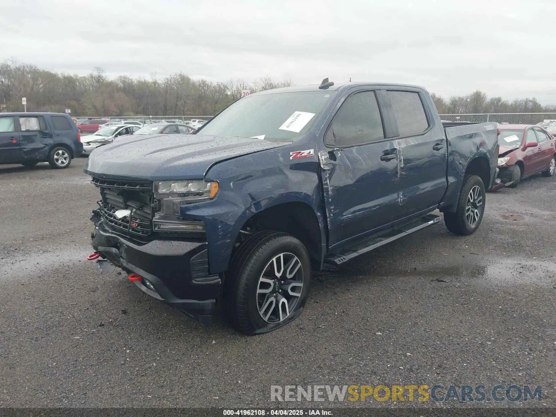 2 Photograph of a damaged car 1GCPYFED9KZ314198 CHEVROLET SILVERADO 1500 2019