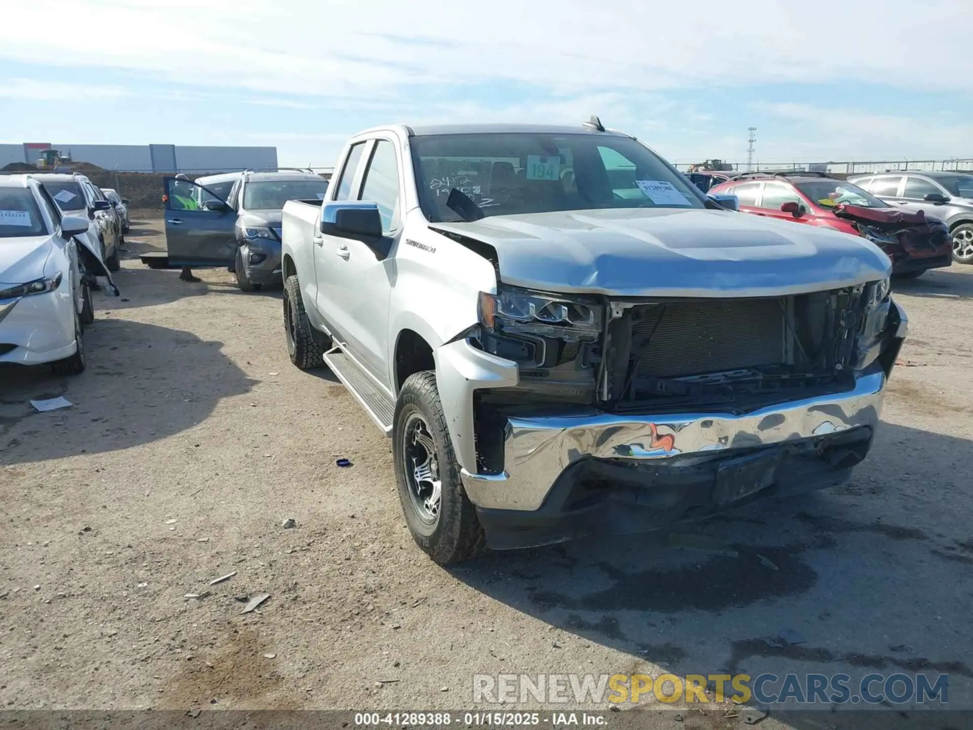 1 Photograph of a damaged car 1GCRWCEK2KZ281640 CHEVROLET SILVERADO 1500 2019