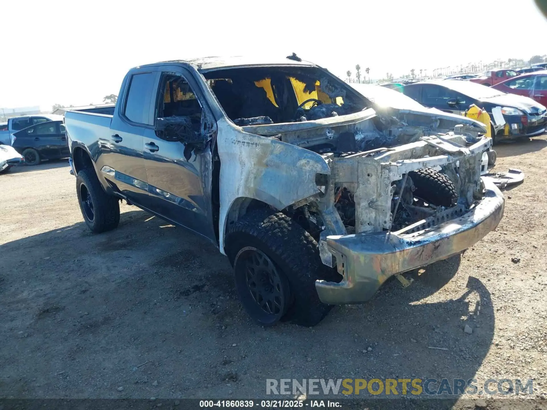 1 Photograph of a damaged car 1GCRWCEK5KZ306806 CHEVROLET SILVERADO 1500 2019
