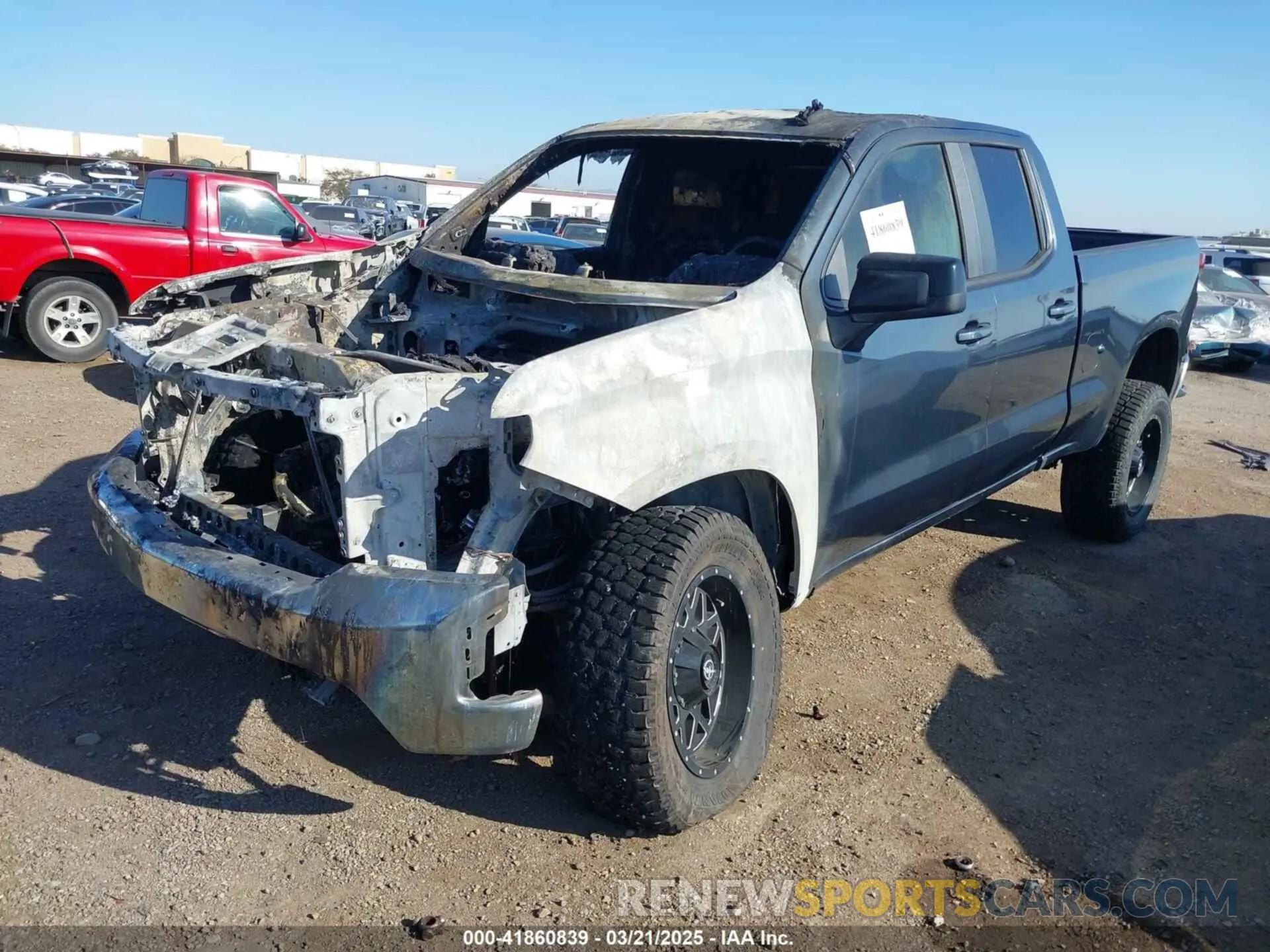 2 Photograph of a damaged car 1GCRWCEK5KZ306806 CHEVROLET SILVERADO 1500 2019