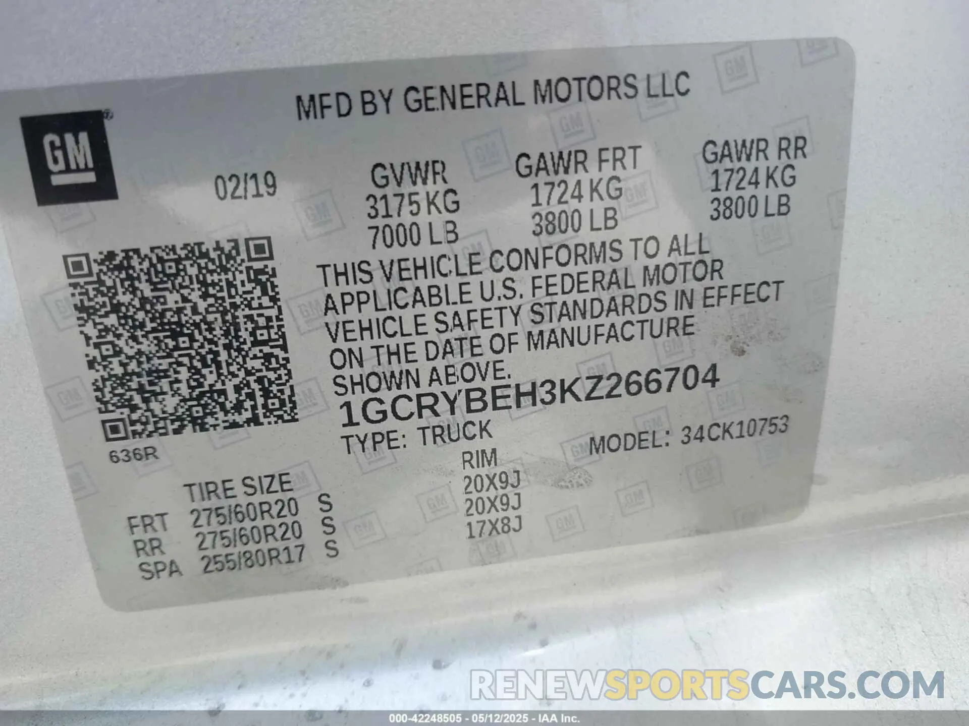 9 Photograph of a damaged car 1GCRYBEH3KZ266704 CHEVROLET SILVERADO 1500 2019