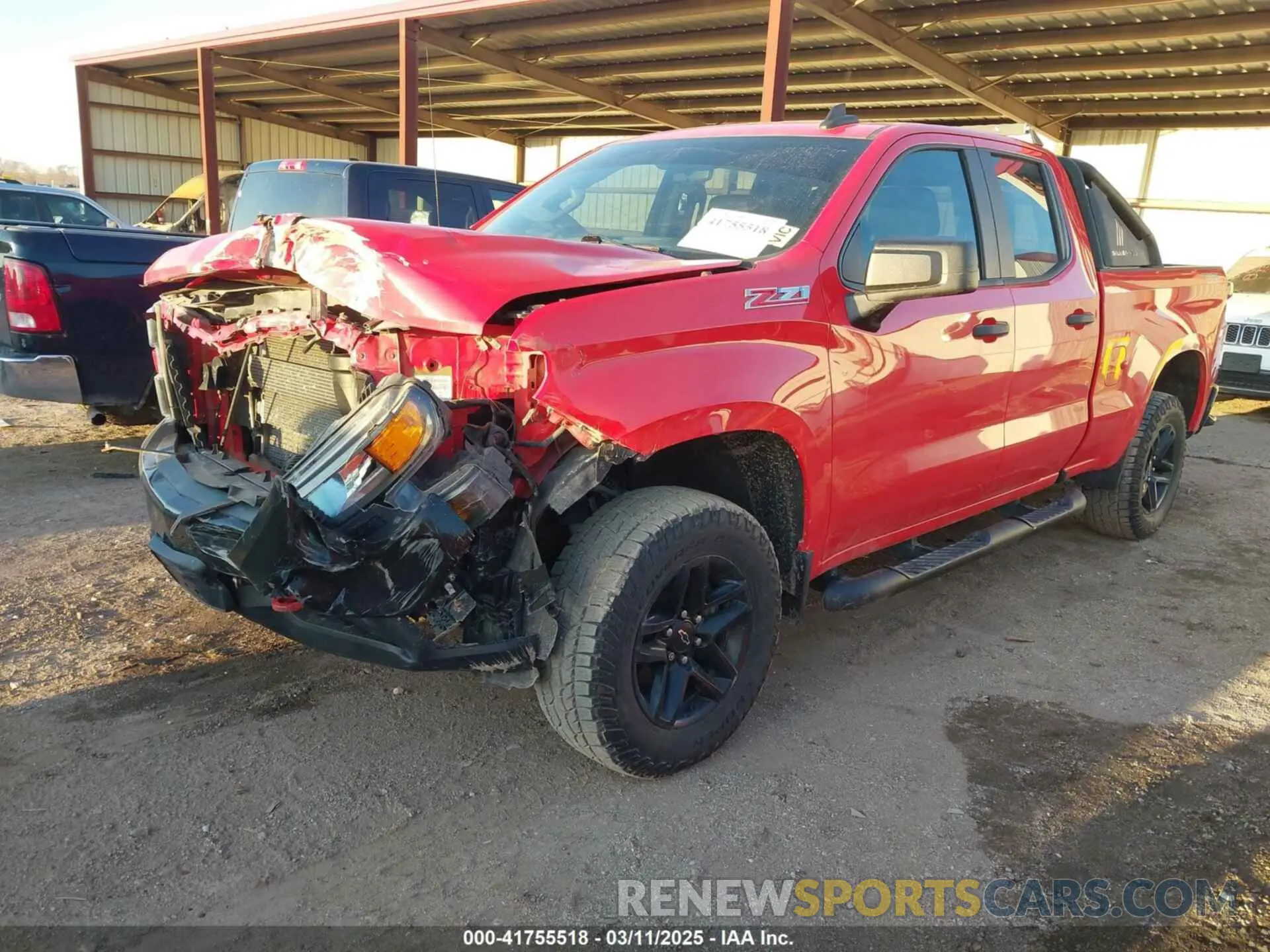 2 Photograph of a damaged car 1GCRYCEF5KZ237077 CHEVROLET SILVERADO 1500 2019