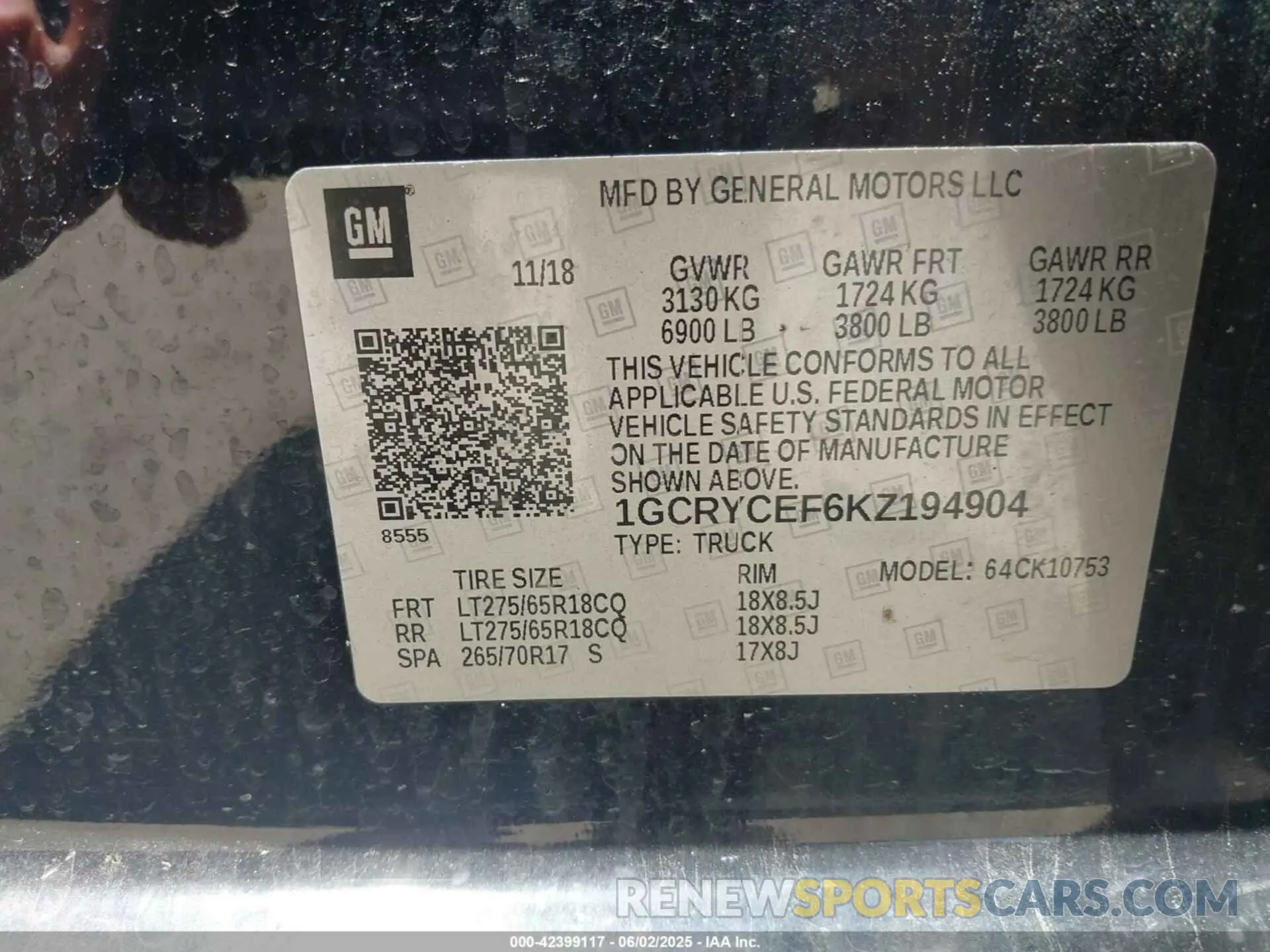 9 Photograph of a damaged car 1GCRYCEF6KZ194904 CHEVROLET SILVERADO 1500 2019