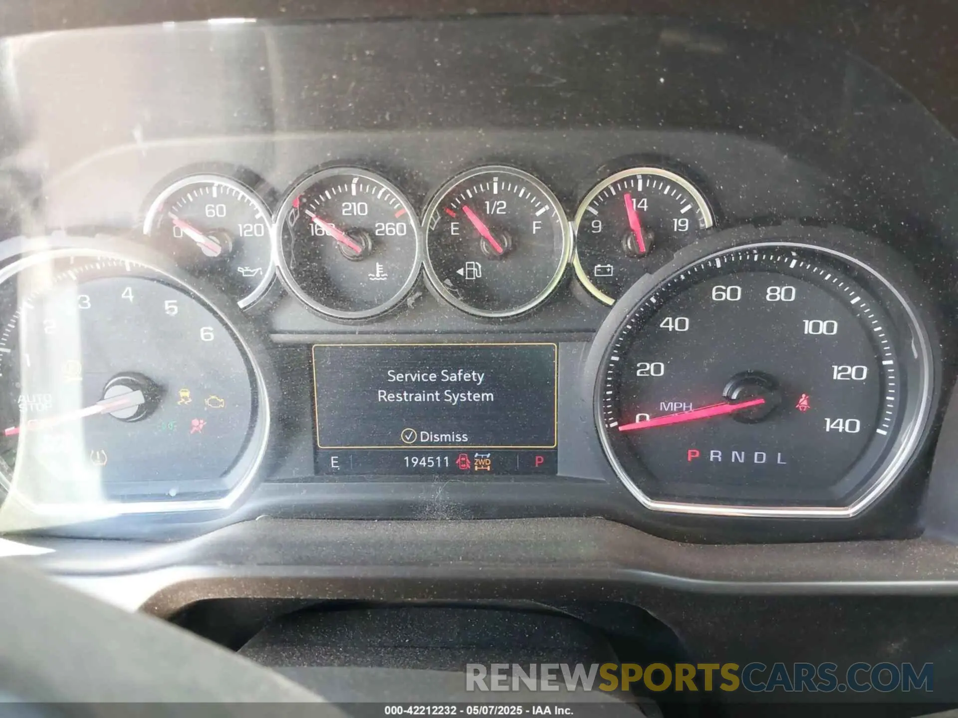 7 Photograph of a damaged car 1GCRYDED5KZ273016 CHEVROLET SILVERADO 1500 2019