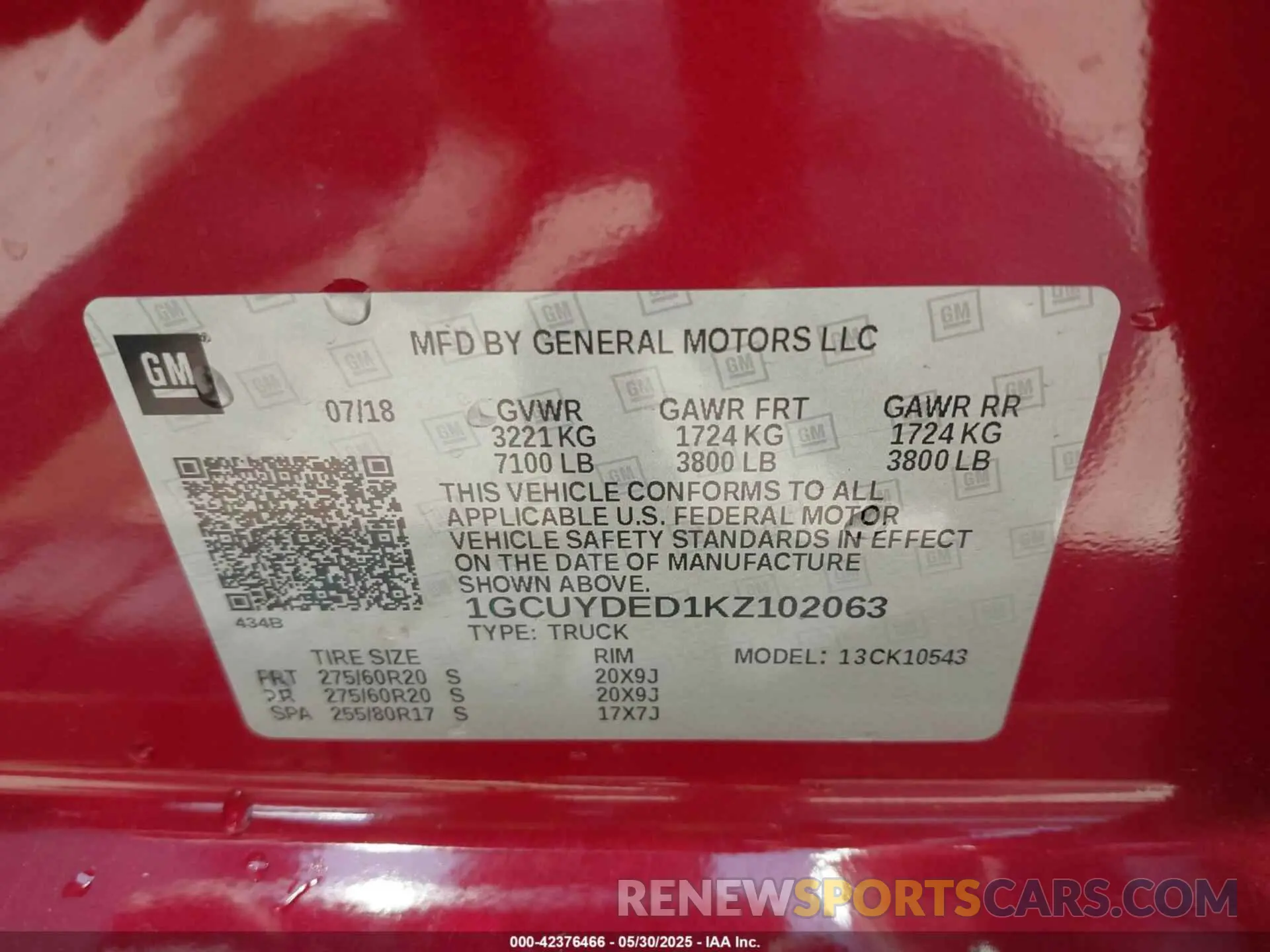9 Photograph of a damaged car 1GCUYDED1KZ102063 CHEVROLET SILVERADO 1500 2019