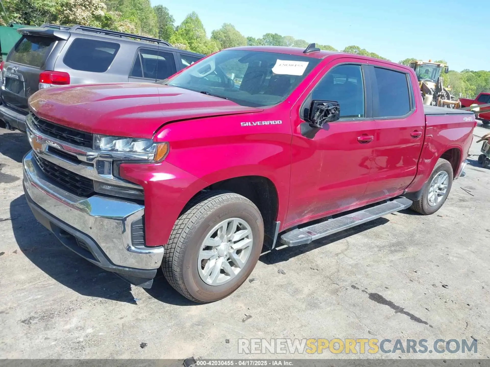 2 Photograph of a damaged car 1GCUYDEDXKZ218023 CHEVROLET SILVERADO 1500 2019
