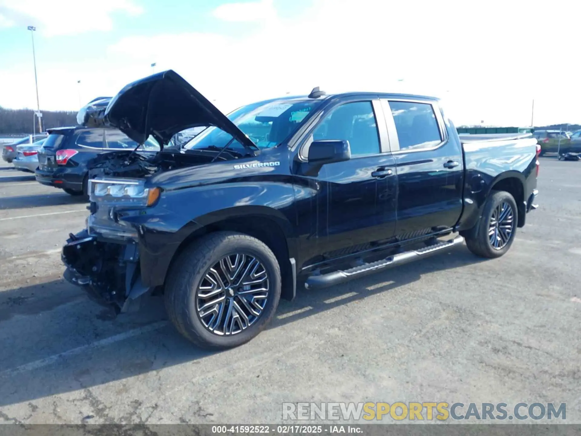 2 Photograph of a damaged car 1GCUYEEDXKZ113553 CHEVROLET SILVERADO 1500 2019