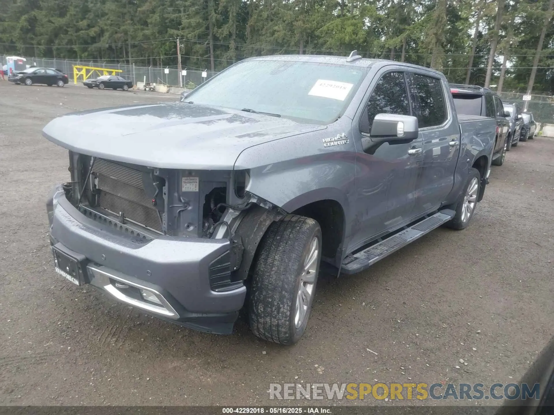 2 Photograph of a damaged car 1GCUYHED9KZ147677 CHEVROLET SILVERADO 1500 2019