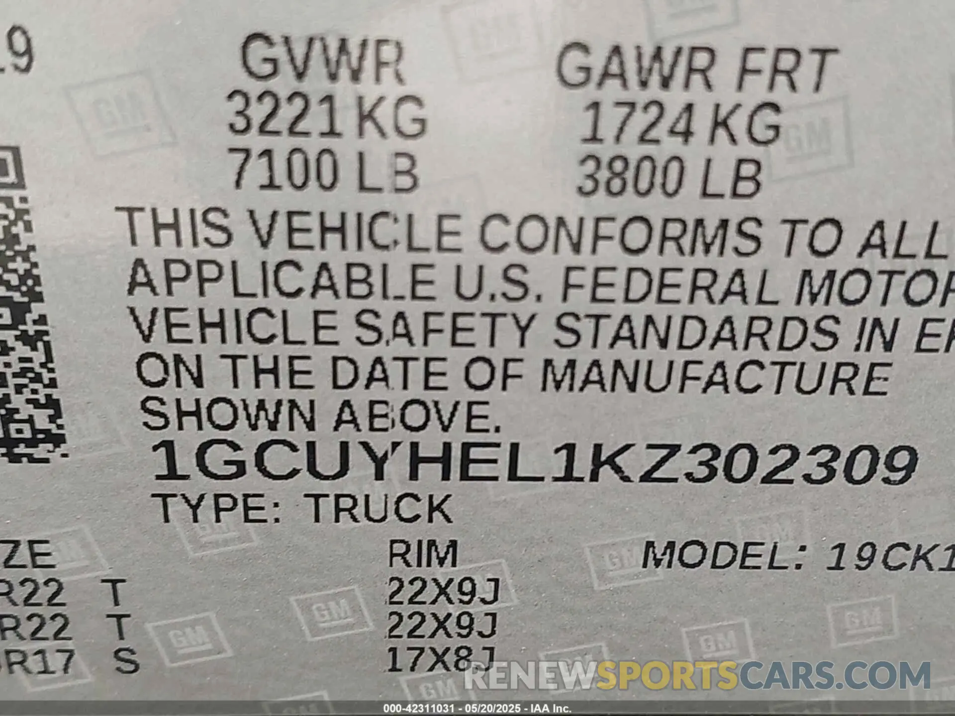9 Photograph of a damaged car 1GCUYHEL1KZ302309 CHEVROLET SILVERADO 1500 2019