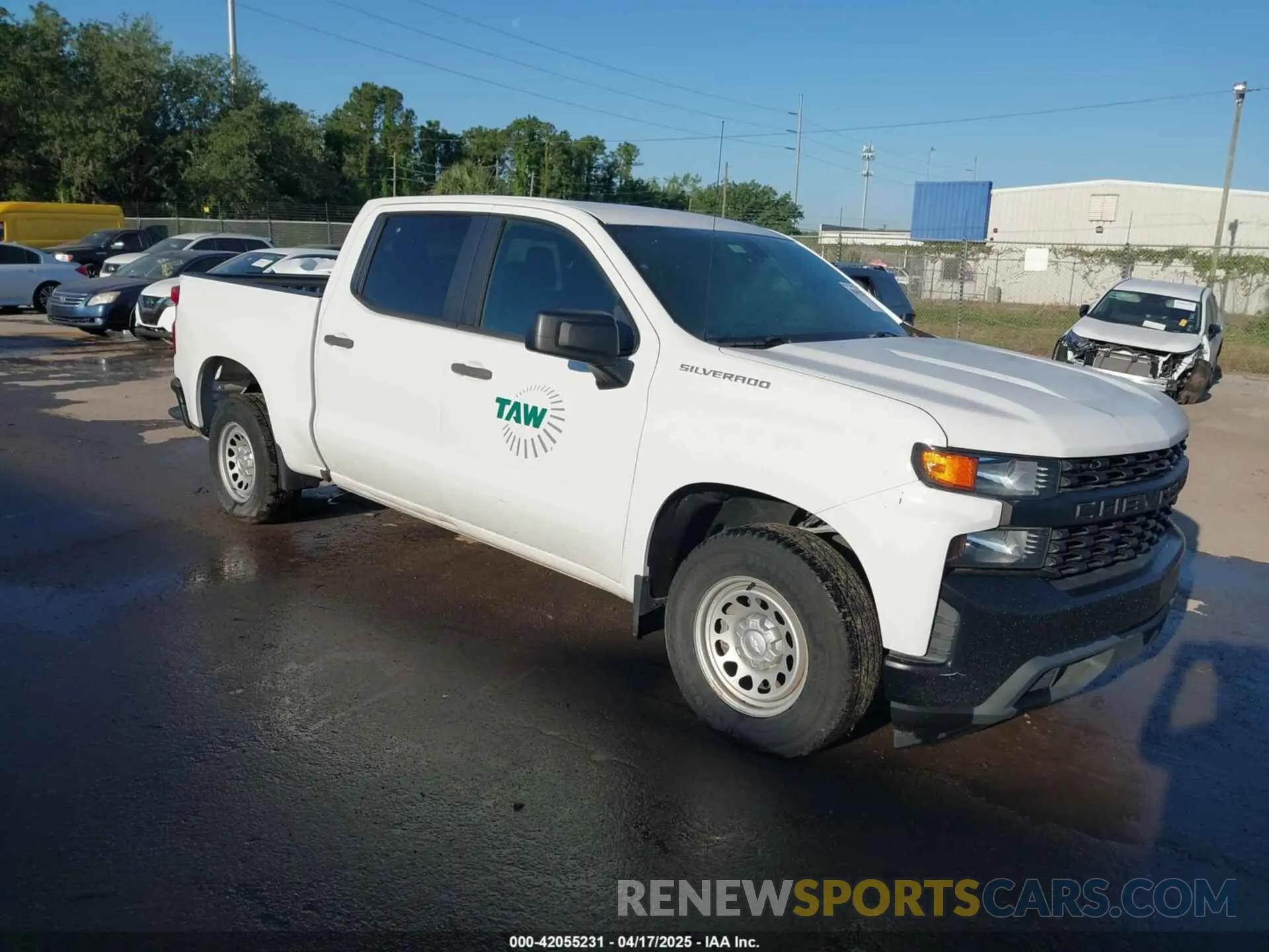 1 Photograph of a damaged car 3GCPWAEH1KG129154 CHEVROLET SILVERADO 1500 2019