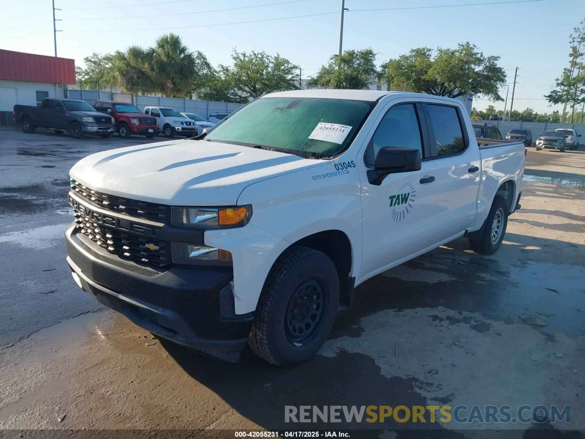 2 Photograph of a damaged car 3GCPWAEH1KG129154 CHEVROLET SILVERADO 1500 2019