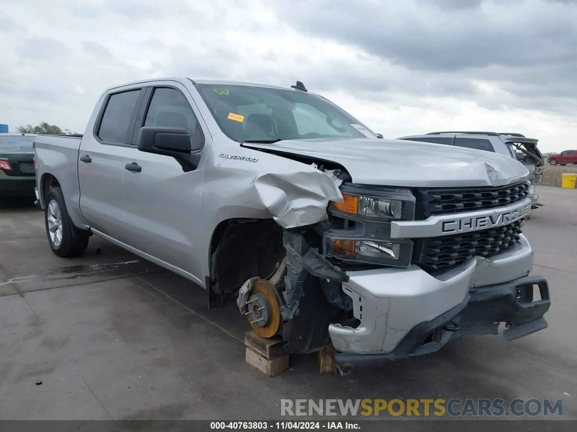 1 Photograph of a damaged car 3GCPWBEH4KG271634 CHEVROLET SILVERADO 1500 2019