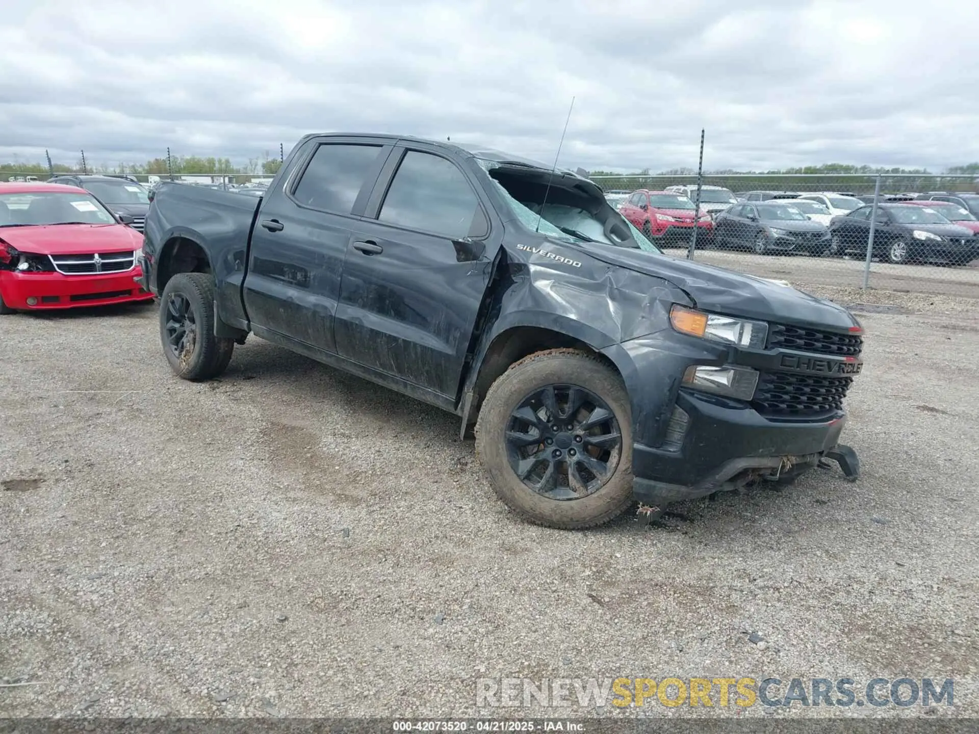 1 Photograph of a damaged car 3GCPWBEH9KG311609 CHEVROLET SILVERADO 1500 2019