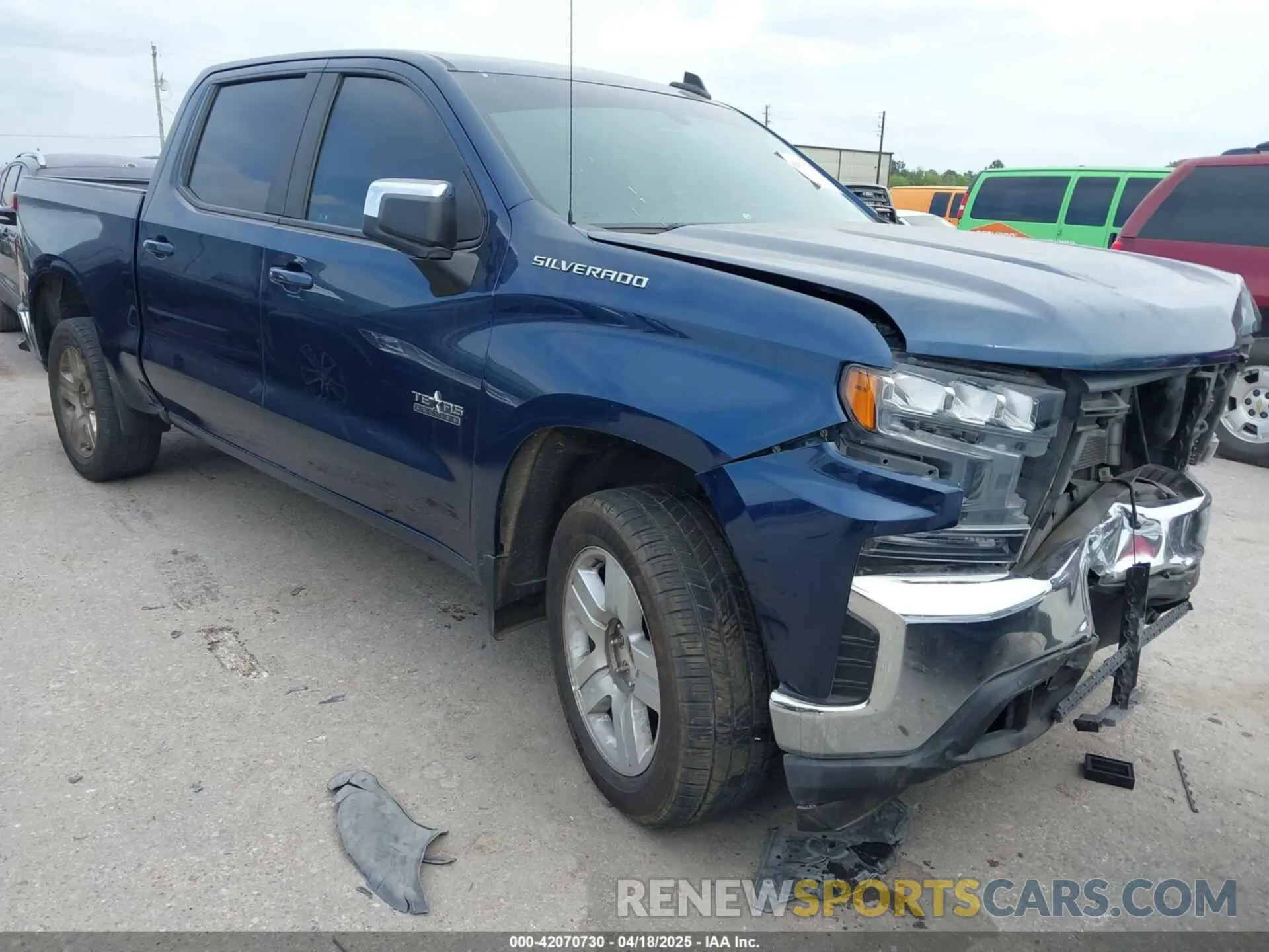1 Photograph of a damaged car 3GCPWCED6KG142569 CHEVROLET SILVERADO 1500 2019
