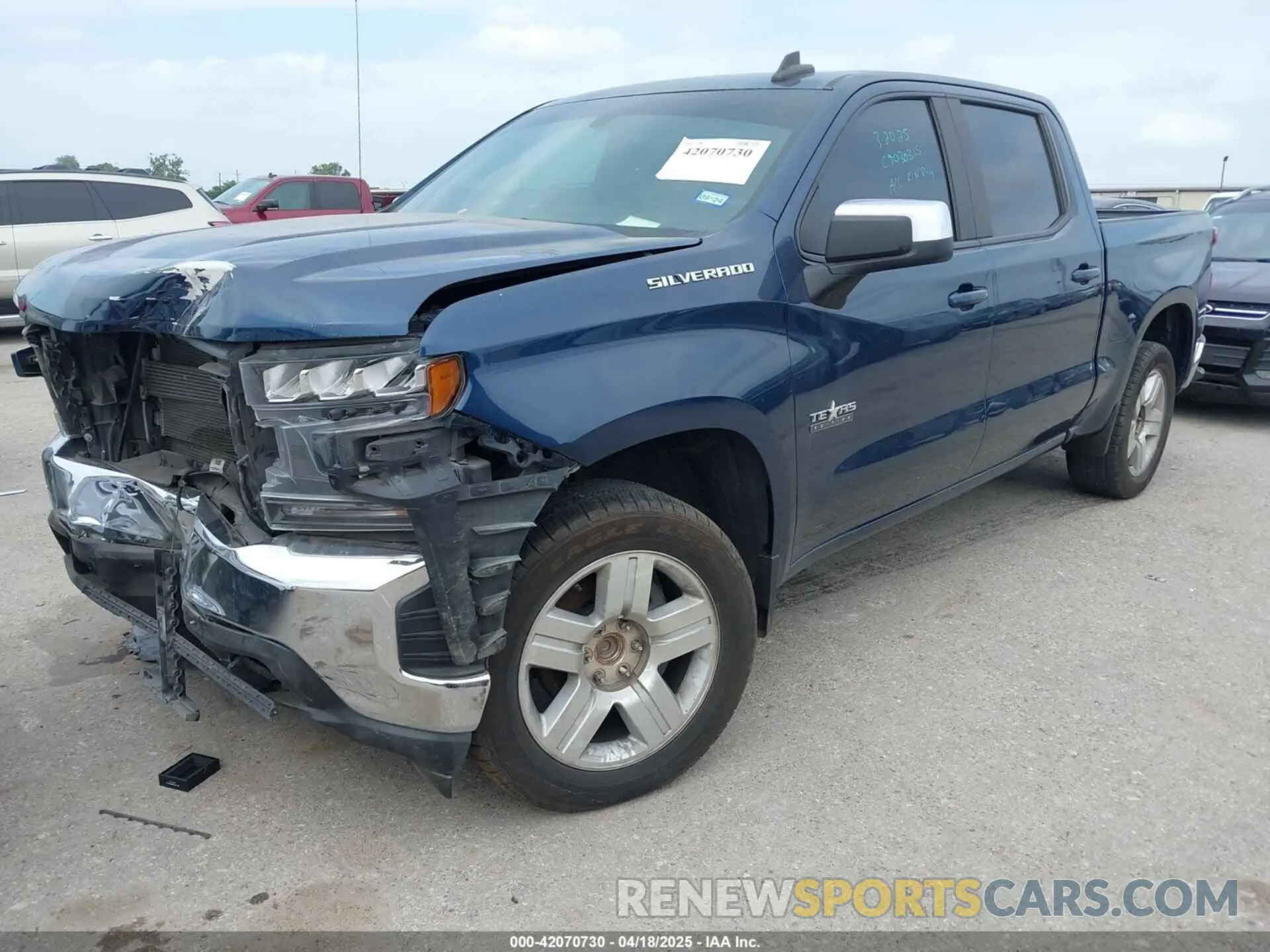 2 Photograph of a damaged car 3GCPWCED6KG142569 CHEVROLET SILVERADO 1500 2019