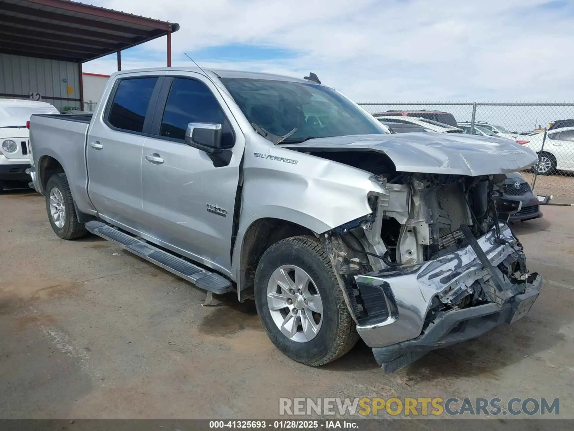 1 Photograph of a damaged car 3GCPWCEK8KG124931 CHEVROLET SILVERADO 1500 2019
