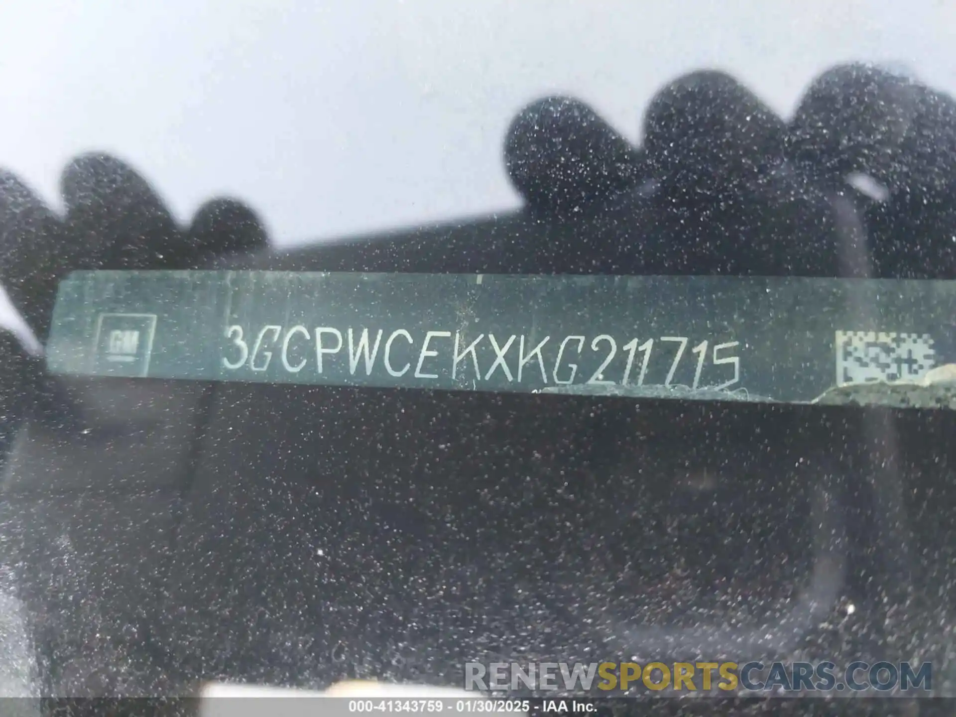 9 Photograph of a damaged car 3GCPWCEKXKG211715 CHEVROLET SILVERADO 1500 2019