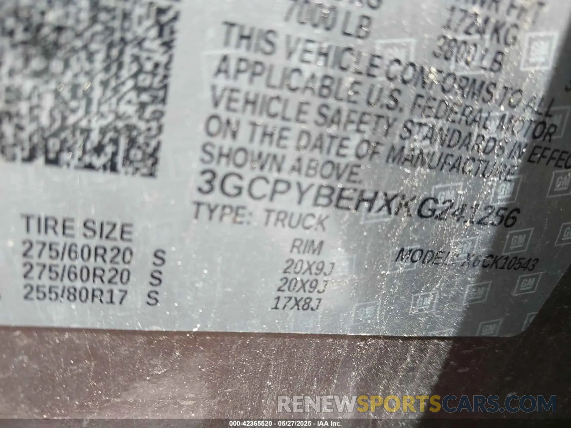 9 Photograph of a damaged car 3GCPYBEHXKG241256 CHEVROLET SILVERADO 1500 2019