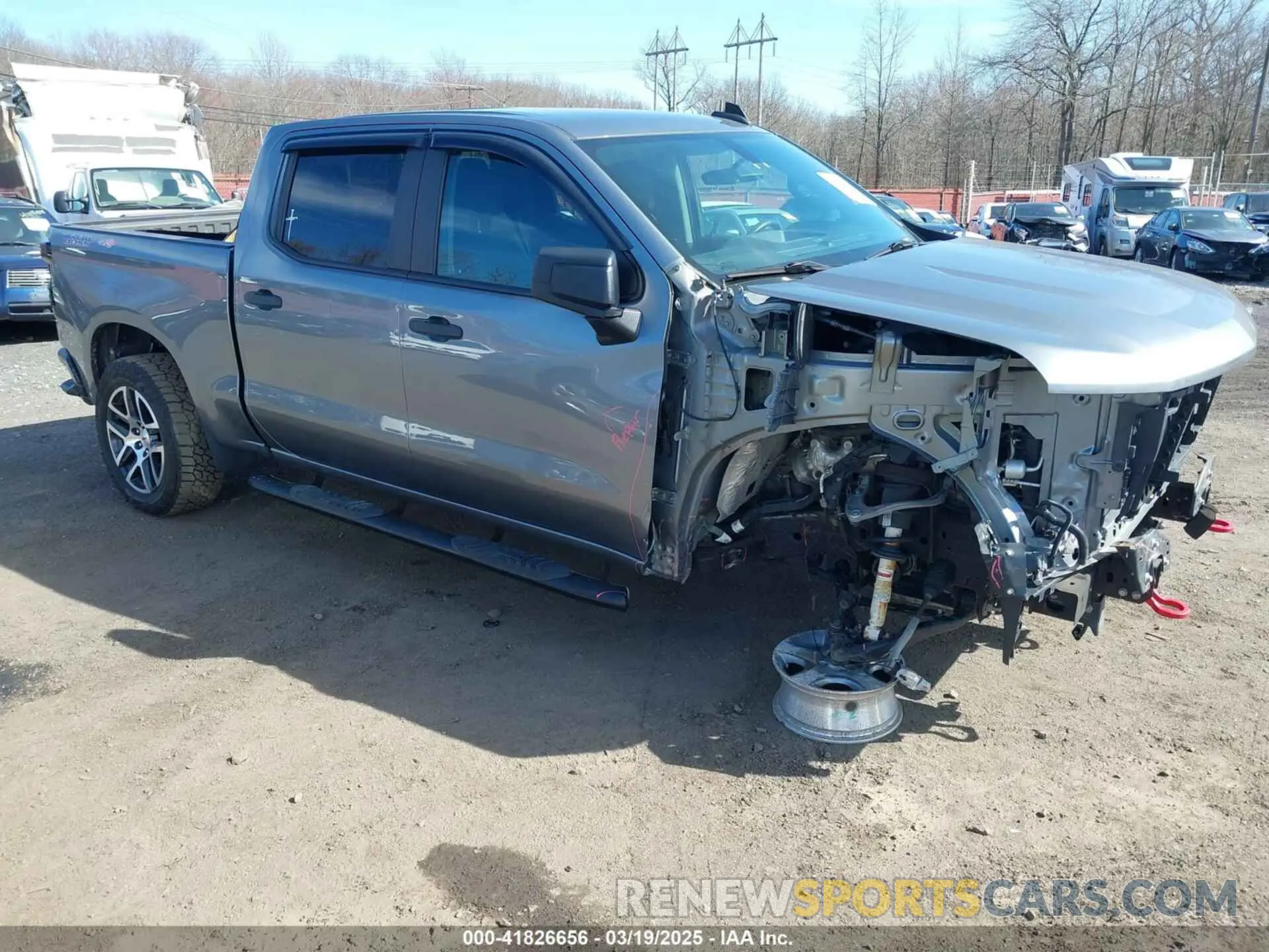 1 Photograph of a damaged car 3GCPYCEF5KG148682 CHEVROLET SILVERADO 1500 2019