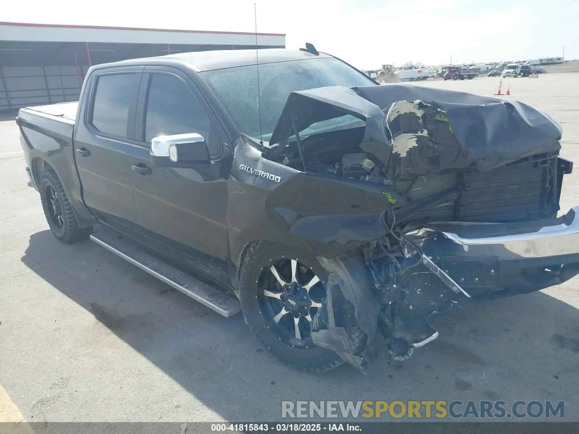 1 Photograph of a damaged car 3GCPYDEK8KG116134 CHEVROLET SILVERADO 1500 2019
