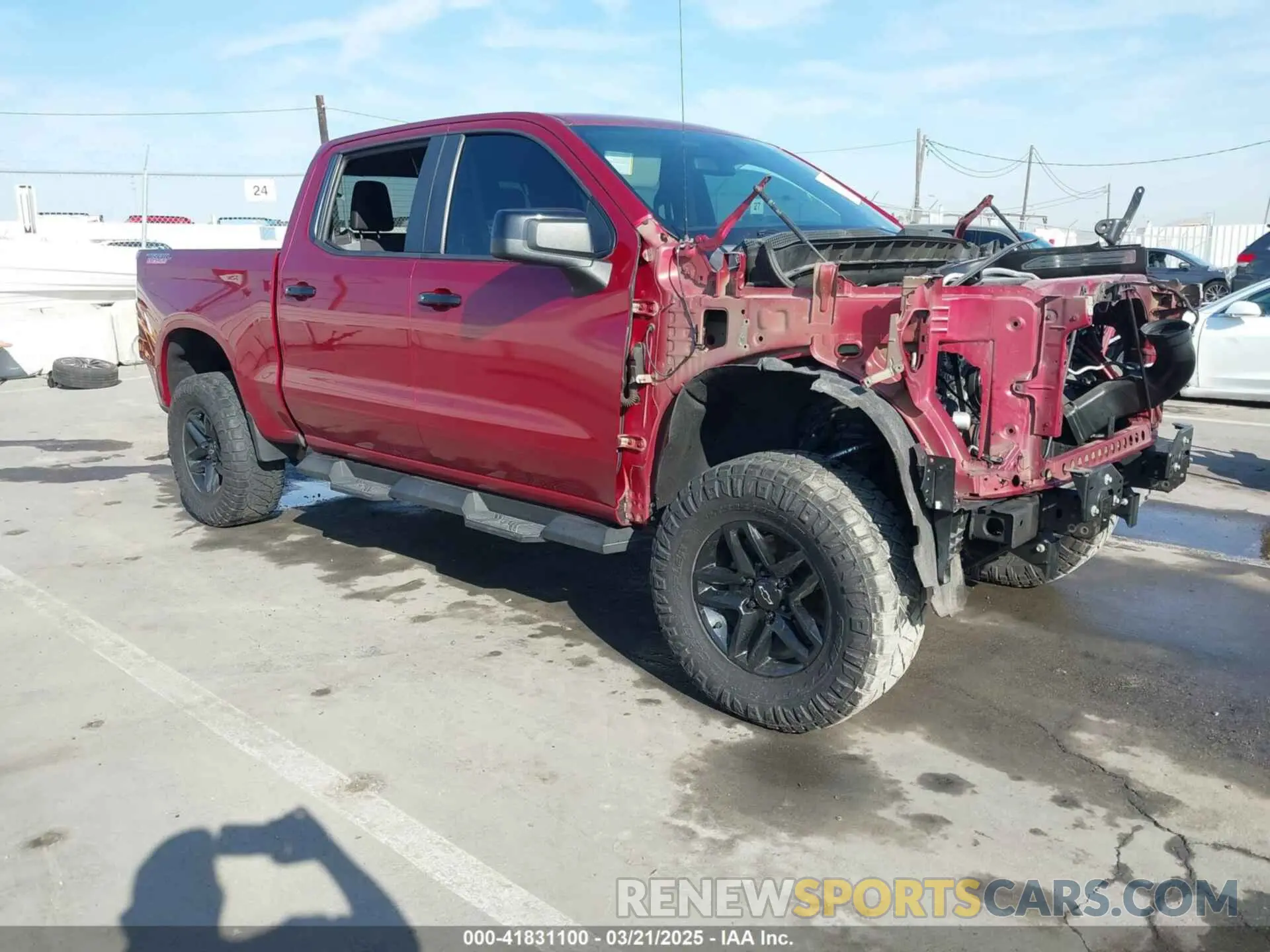 1 Photograph of a damaged car 3GCPYFED2KG122699 CHEVROLET SILVERADO 1500 2019