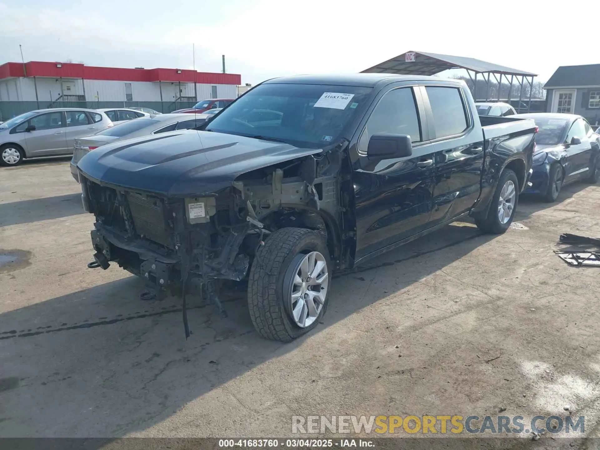 2 Photograph of a damaged car 3GCUYBEF4KG102693 CHEVROLET SILVERADO 1500 2019