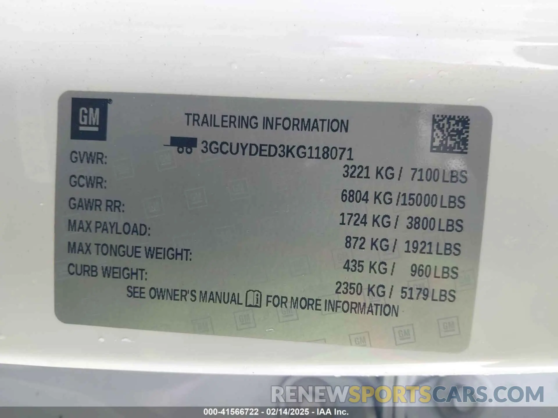 9 Photograph of a damaged car 3GCUYDED3KG118071 CHEVROLET SILVERADO 1500 2019
