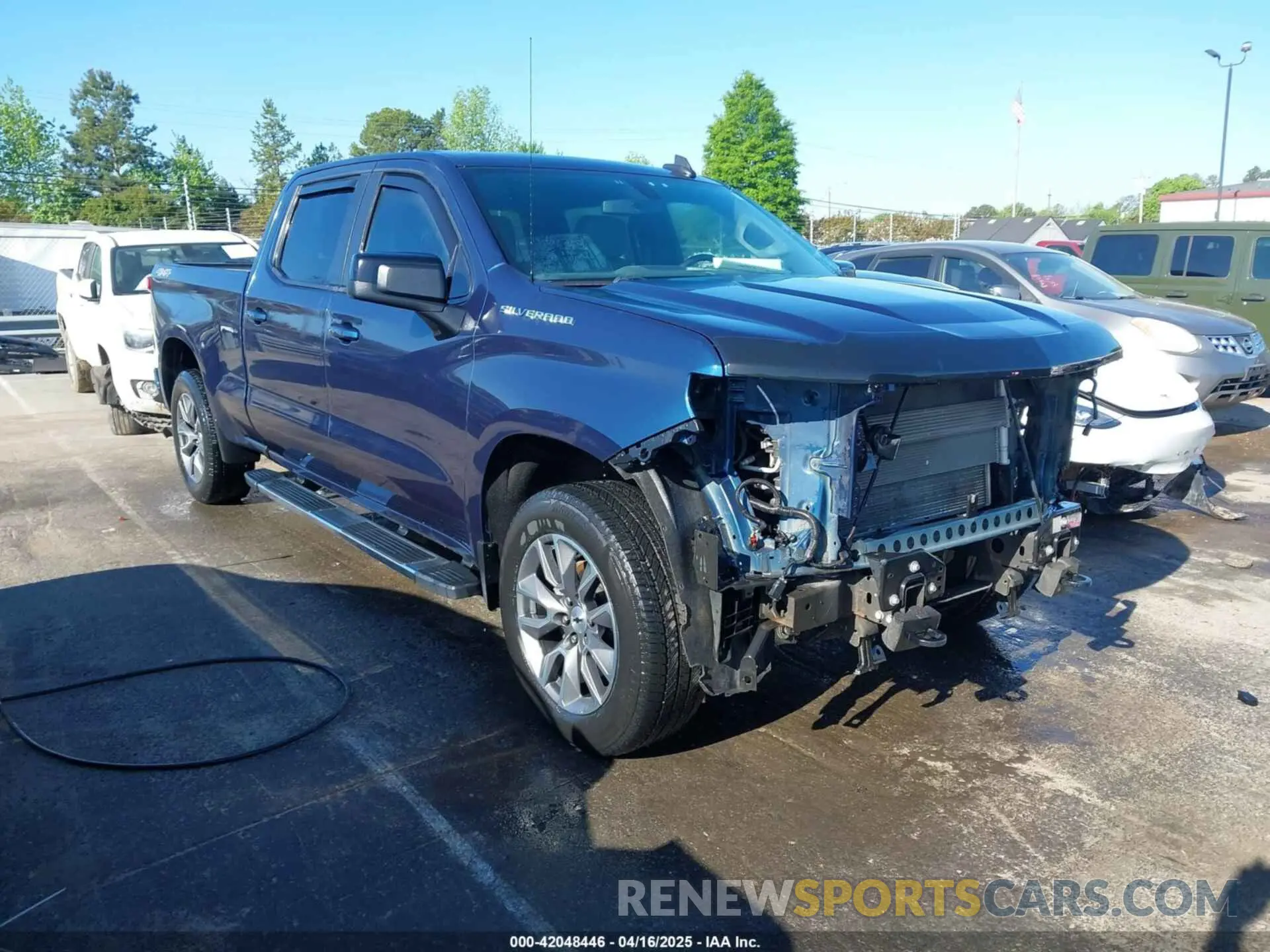 1 Photograph of a damaged car 3GCUYEED1KG240059 CHEVROLET SILVERADO 1500 2019