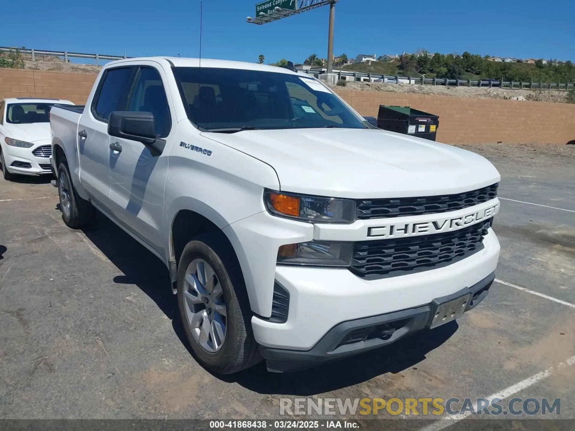 1 Photograph of a damaged car 1GCPWBEH1LZ296153 CHEVROLET SILVERADO 1500 2020