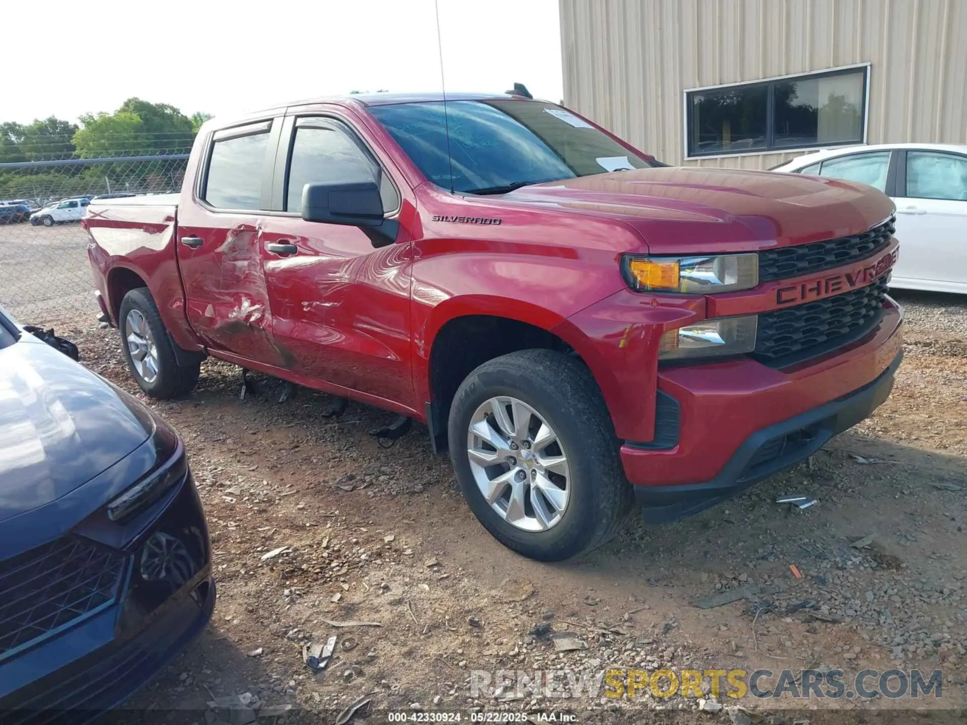 1 Photograph of a damaged car 1GCPWBEH2LZ125962 CHEVROLET SILVERADO 1500 2020