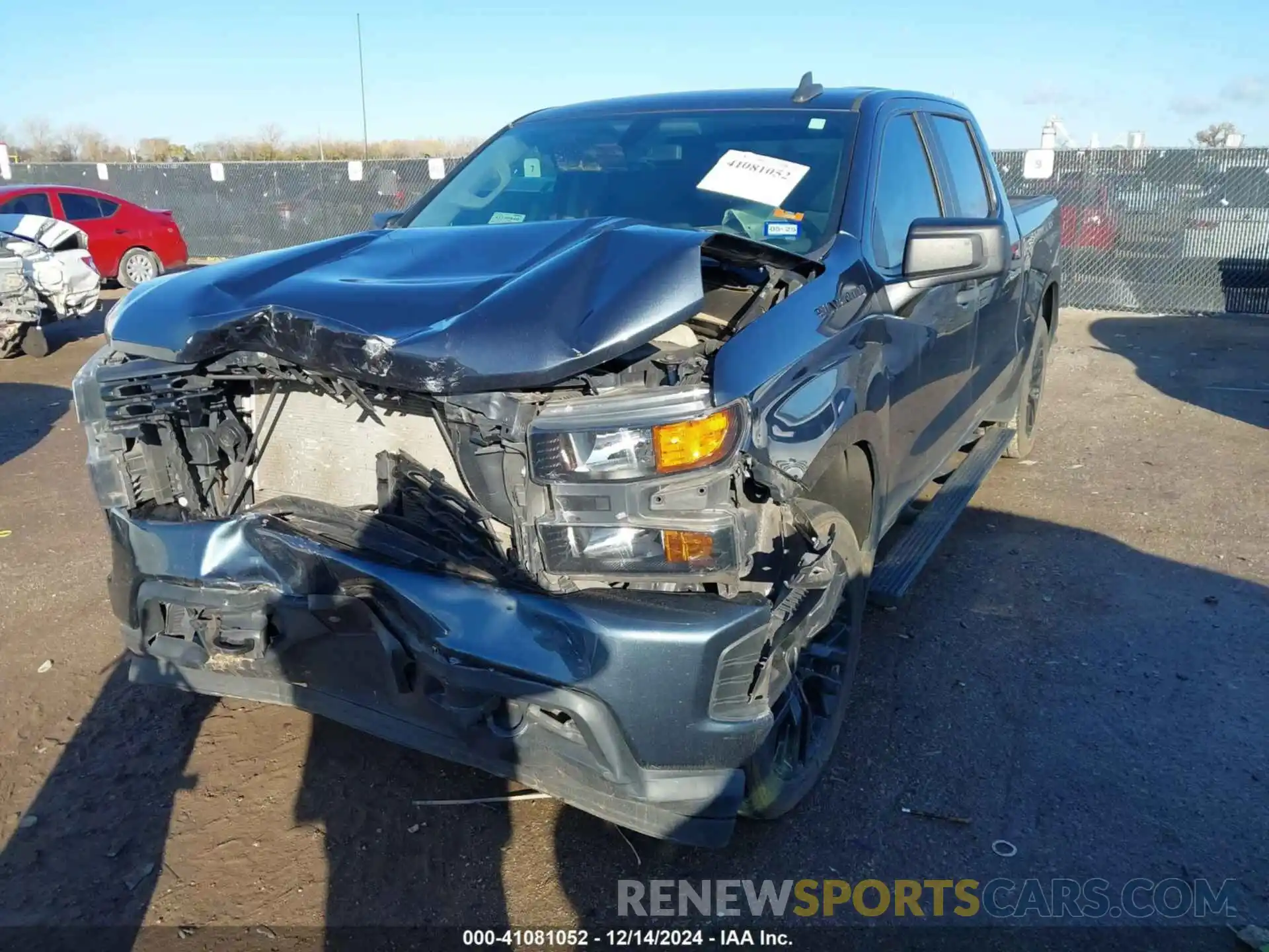 2 Photograph of a damaged car 1GCPWBEH4LZ351887 CHEVROLET SILVERADO 1500 2020