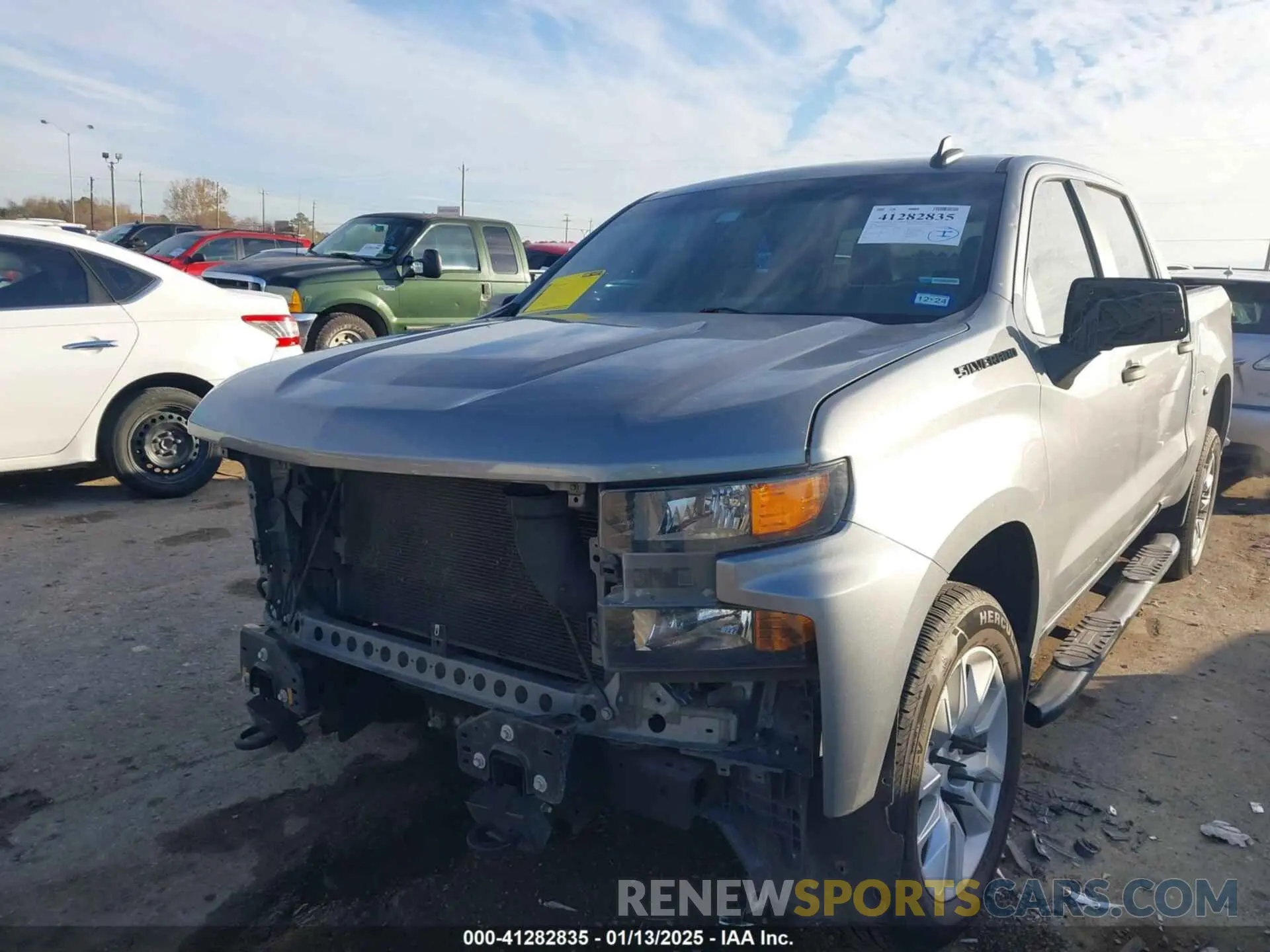 2 Photograph of a damaged car 1GCPWBEHXLZ183253 CHEVROLET SILVERADO 1500 2020