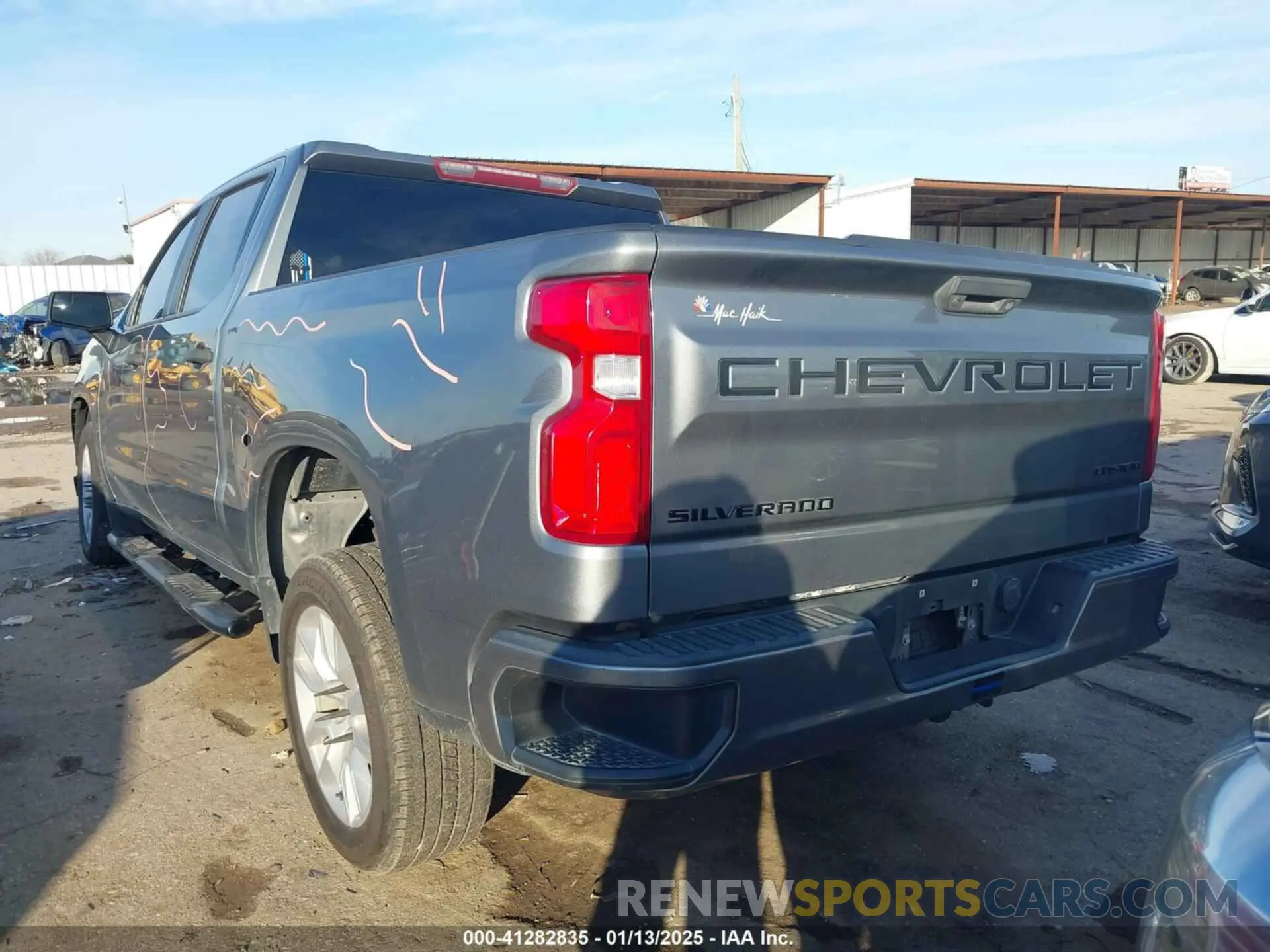3 Photograph of a damaged car 1GCPWBEHXLZ183253 CHEVROLET SILVERADO 1500 2020