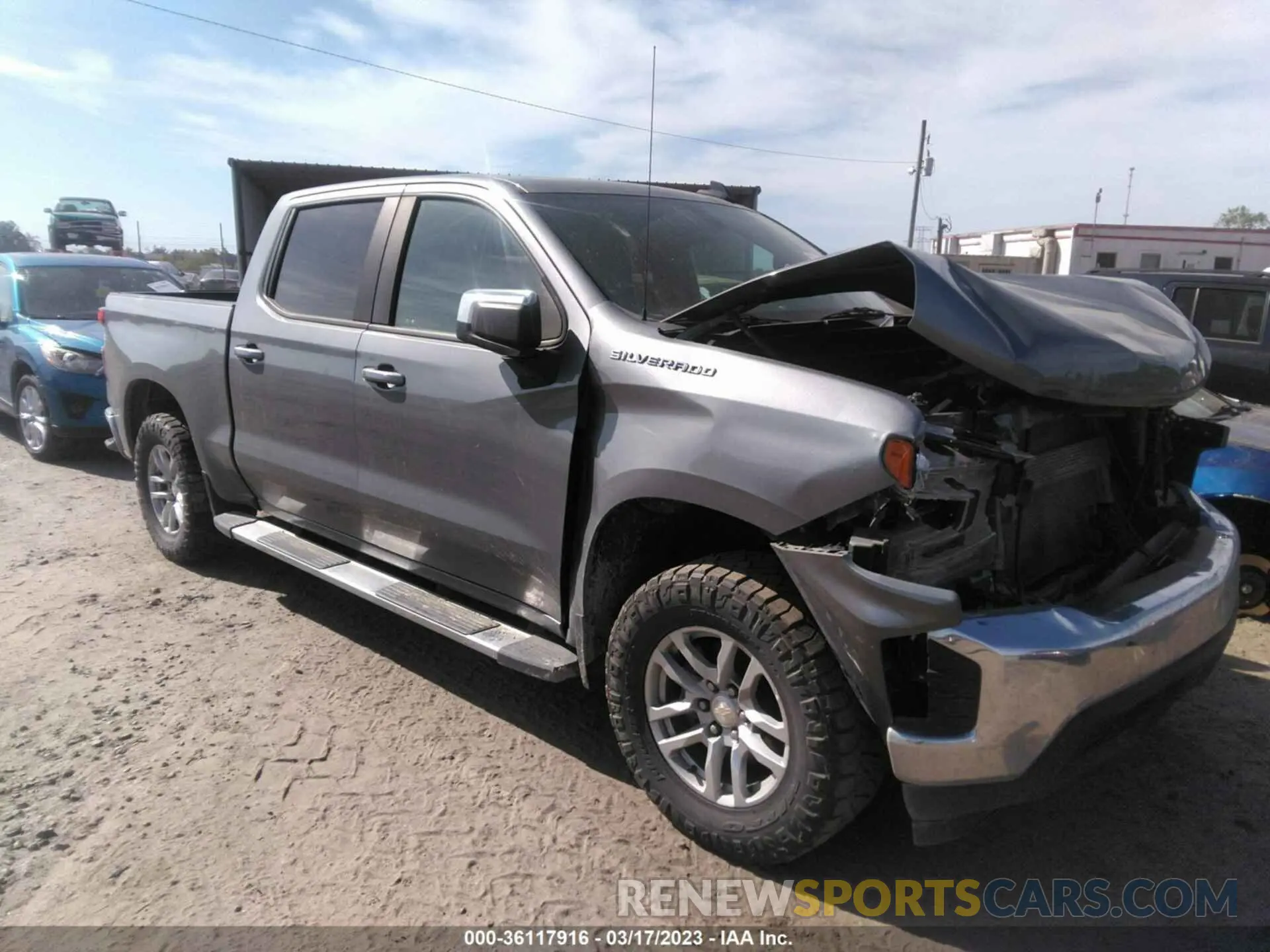 1 Photograph of a damaged car 1GCPWCED1LZ135742 CHEVROLET SILVERADO 1500 2020