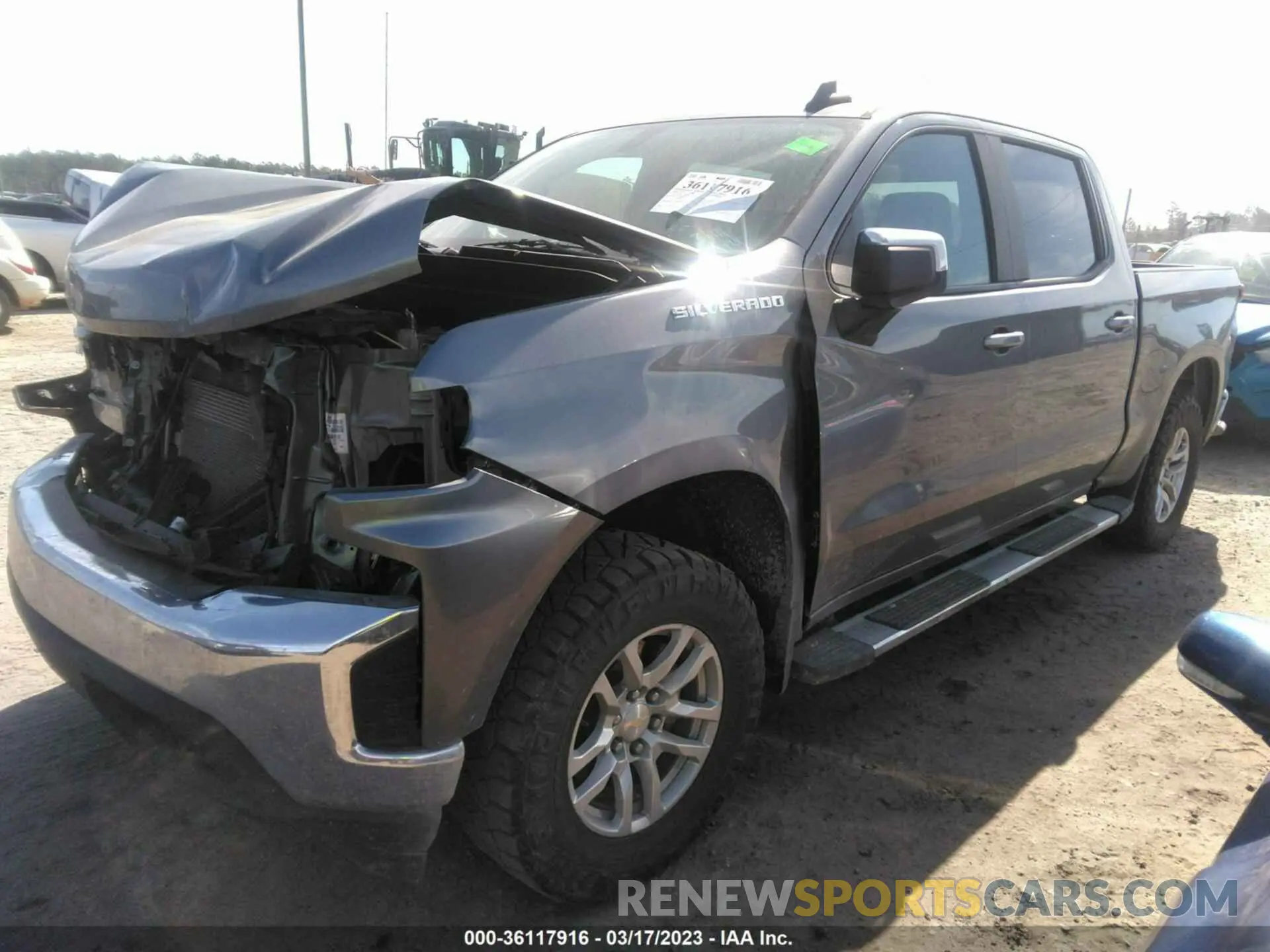 2 Photograph of a damaged car 1GCPWCED1LZ135742 CHEVROLET SILVERADO 1500 2020