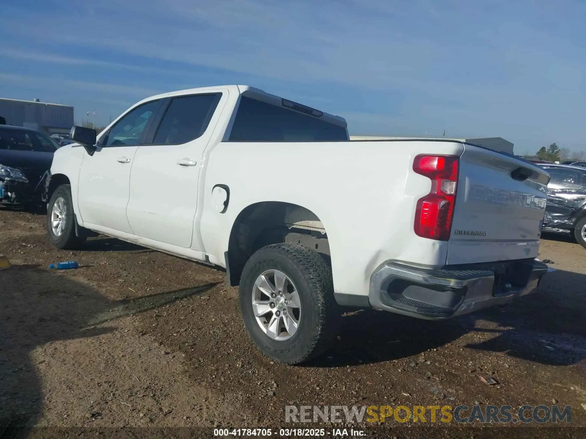 3 Photograph of a damaged car 1GCPWCED8LZ252315 CHEVROLET SILVERADO 1500 2020