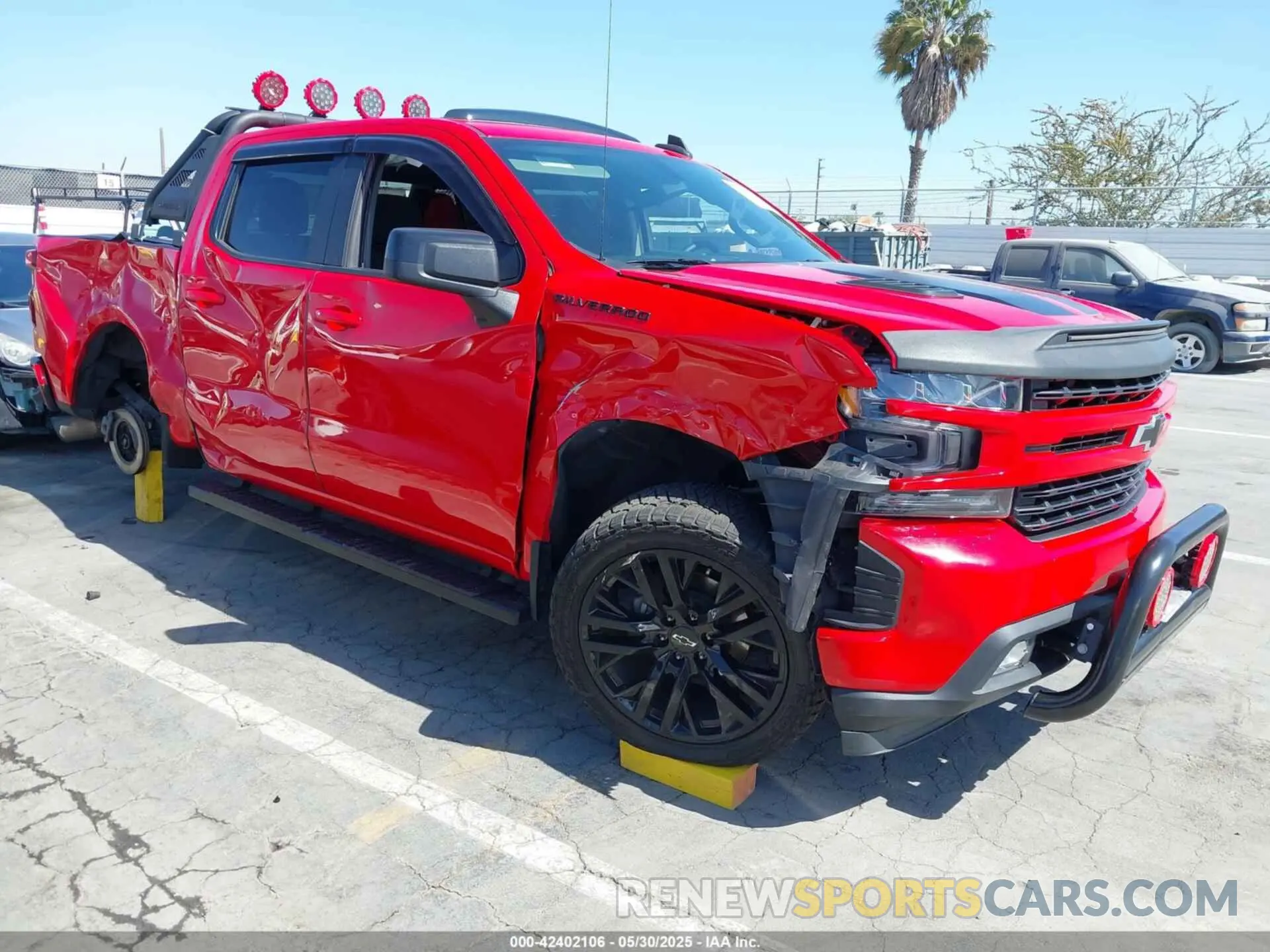 1 Photograph of a damaged car 1GCPWDEK2LZ328082 CHEVROLET SILVERADO 1500 2020