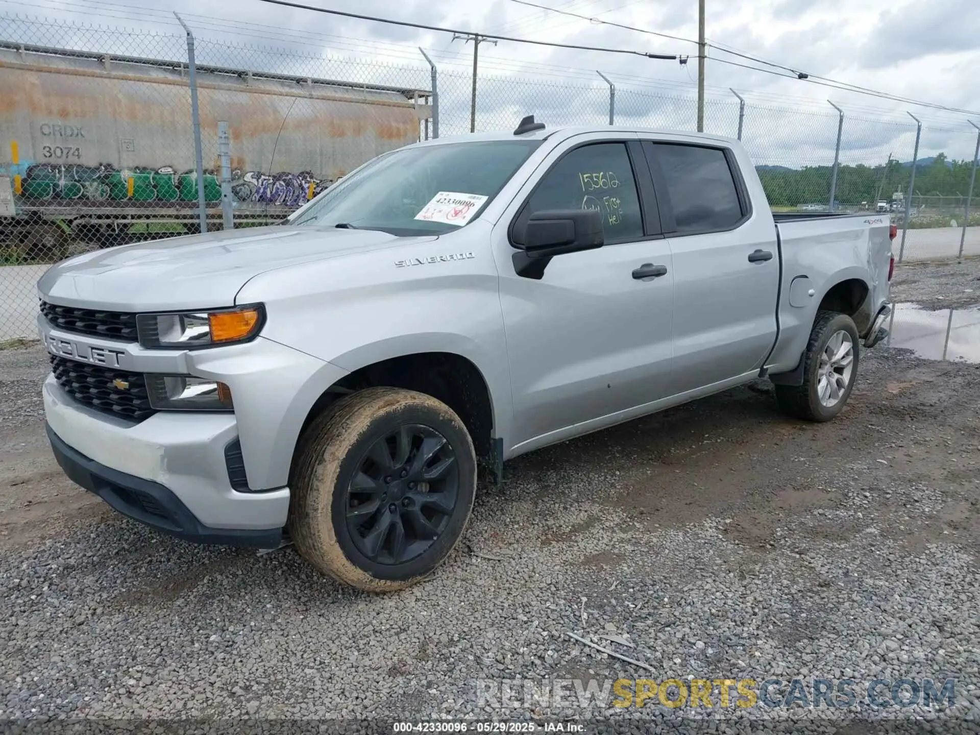 2 Photograph of a damaged car 1GCPYBEH1LZ155612 CHEVROLET SILVERADO 1500 2020