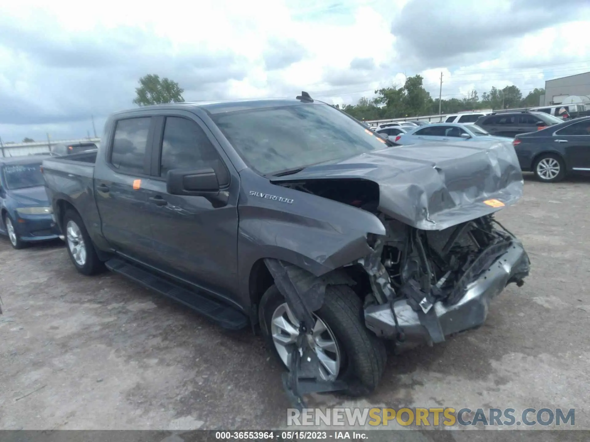 1 Photograph of a damaged car 1GCPYBEH4LZ233803 CHEVROLET SILVERADO 1500 2020